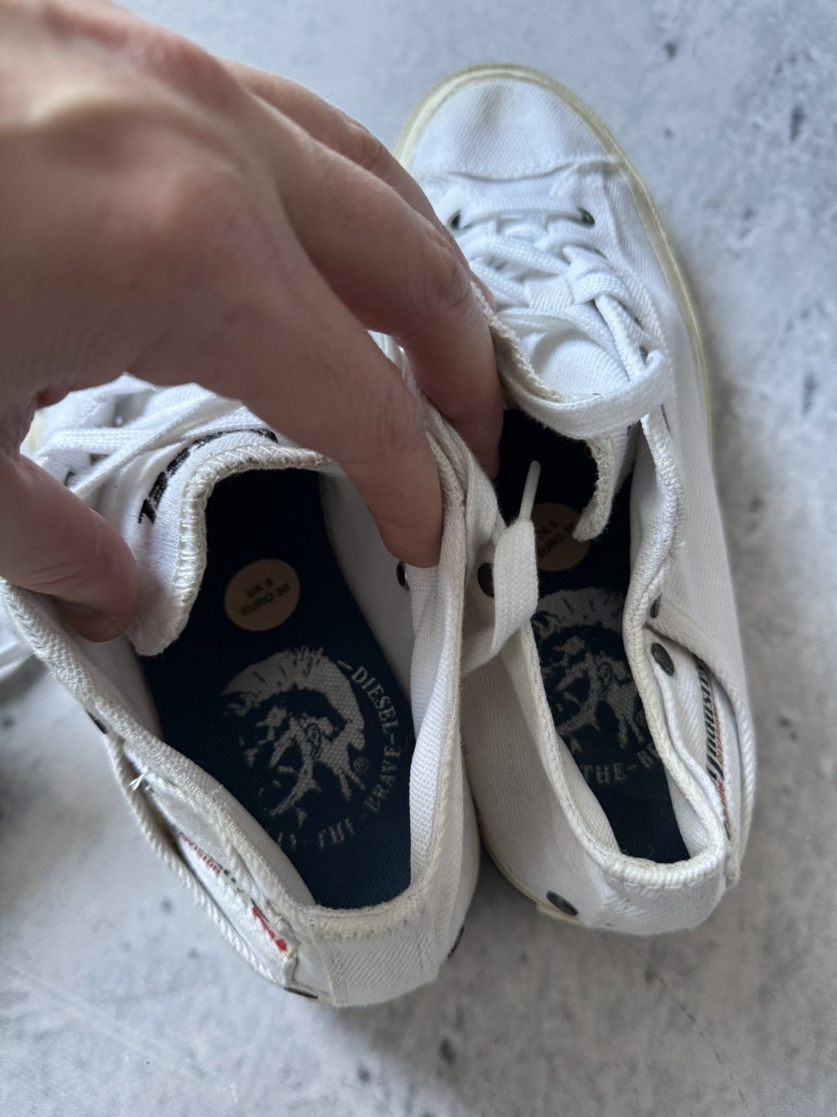 Diesel × Vintage Diesel unisex shoes, white sneakers US 7.5 Size US 7.5 / EU 40-41 - 8 Thumbnail