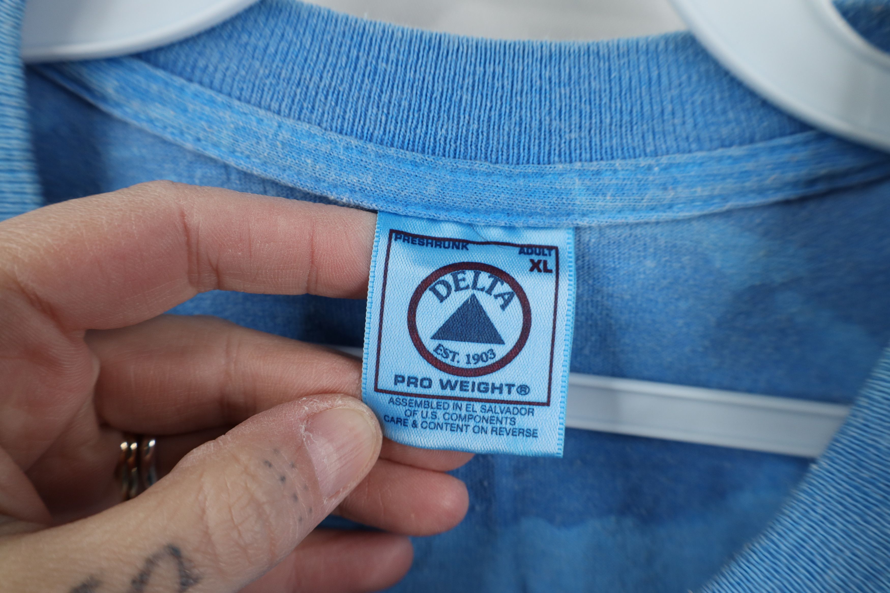 Vintage Vintage 90s Streetwear River Sea Manatee Acid Wash T-Shirt Size US XL / EU 56 / 4 - 7 Thumbnail