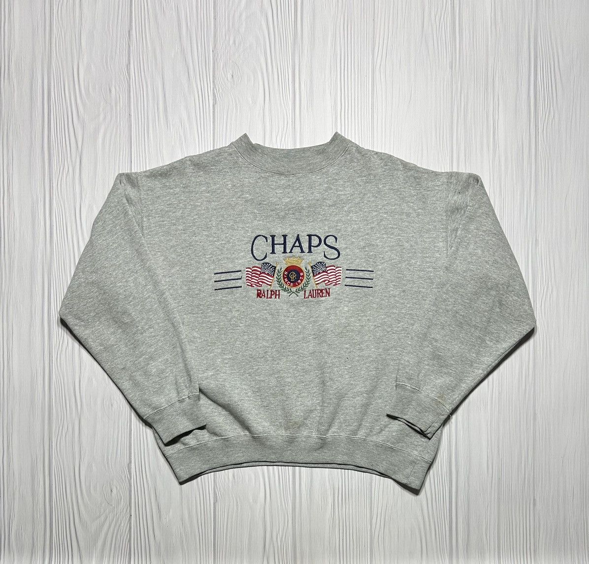 Chaps Ralph Lauren Vintage 90s Chaps Ralph Lauren Big Logo Sweatshirt Size M Size US M / EU 48-50 / 2 - 1 Thumbnail