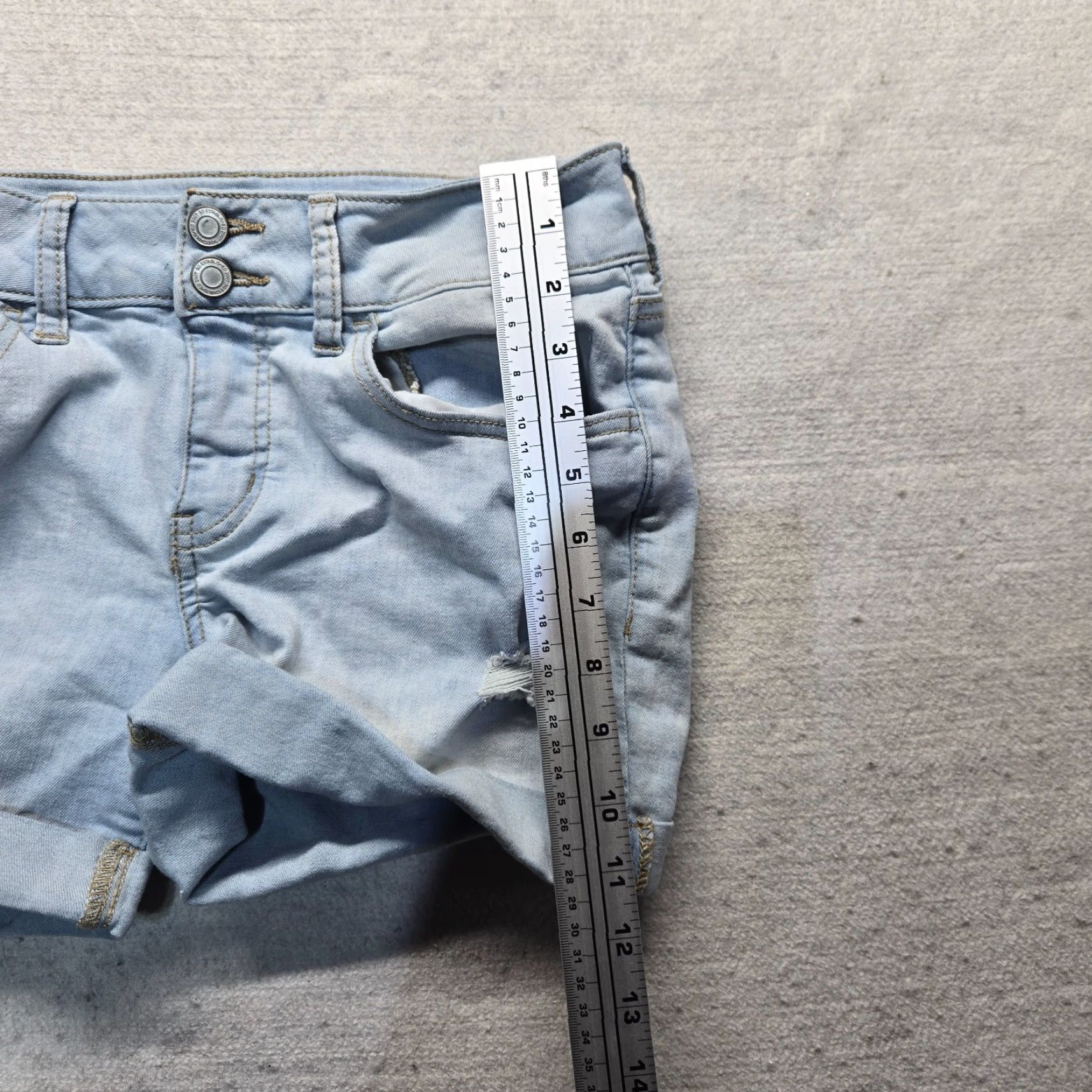 Denime SO Denim Blue Jean Shorts Low Rise Favorite Midi Denim Pants Adult Womens Size 9 Blue 90s? Size 30" / US 8 / IT 44 - 4 Thumbnail