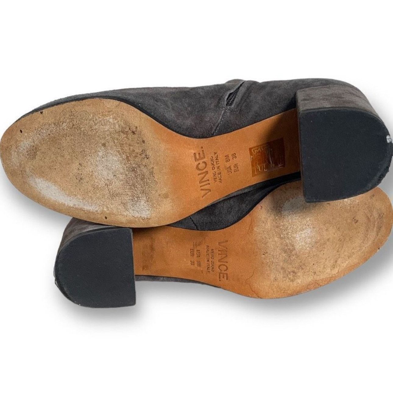 Vince Vince Blakely Bootie Steel Gray Suede Leather Round Toe 8 Size US 8 / IT 38 - 7 Thumbnail