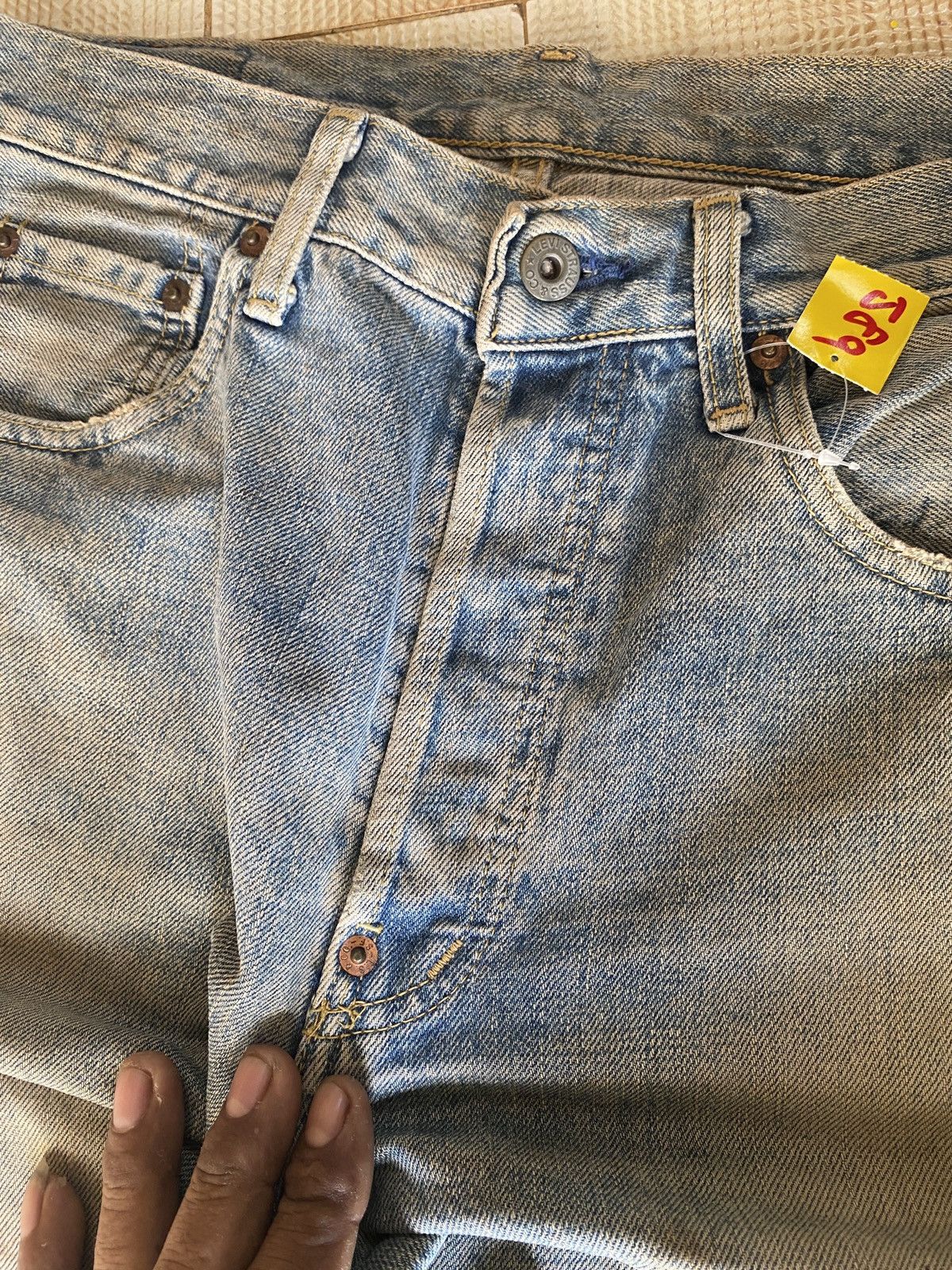 Levi's Vintage Clothing × Vintage Vintage levi’s big E buckle back denim Size US 31 - 12 Thumbnail
