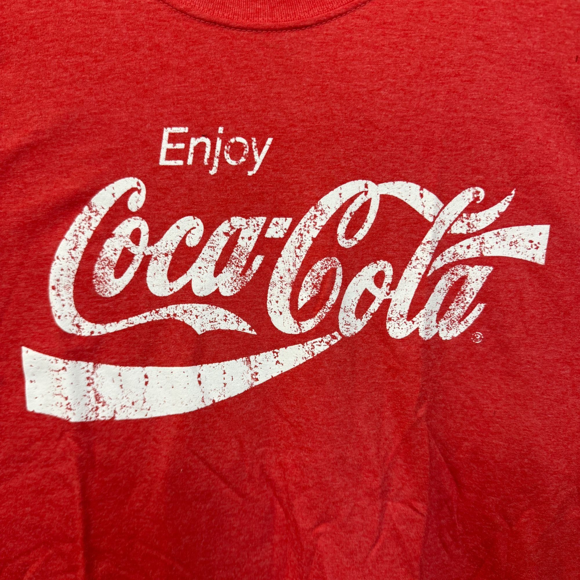 Coca Cola Enjoy Coca-Cola Classic Coke Products Slogan Promo Tee M Size US M / EU 48-50 / 2 - 2 Thumbnail