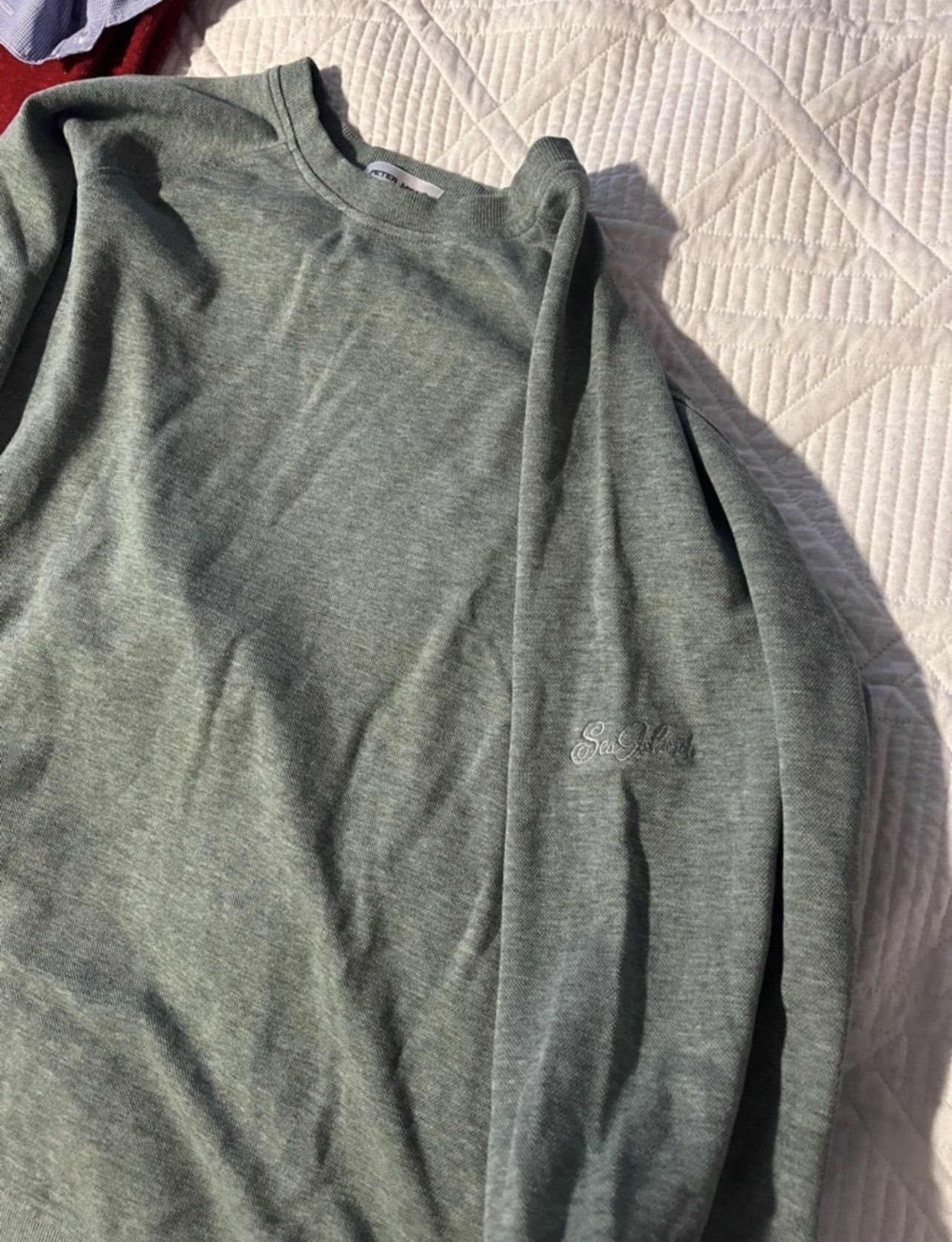 Peter Millar Peter Millar Mint Green Crewneck Sweatshirt Size US L / EU 52-54 / 3 - 3 Thumbnail