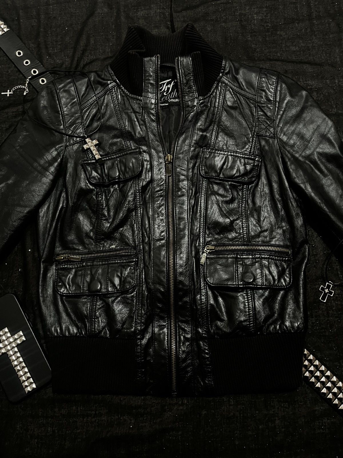 Other Trf leather vintage biker jacket Size M / US 6-8 / IT 42-44 - 1 Thumbnail
