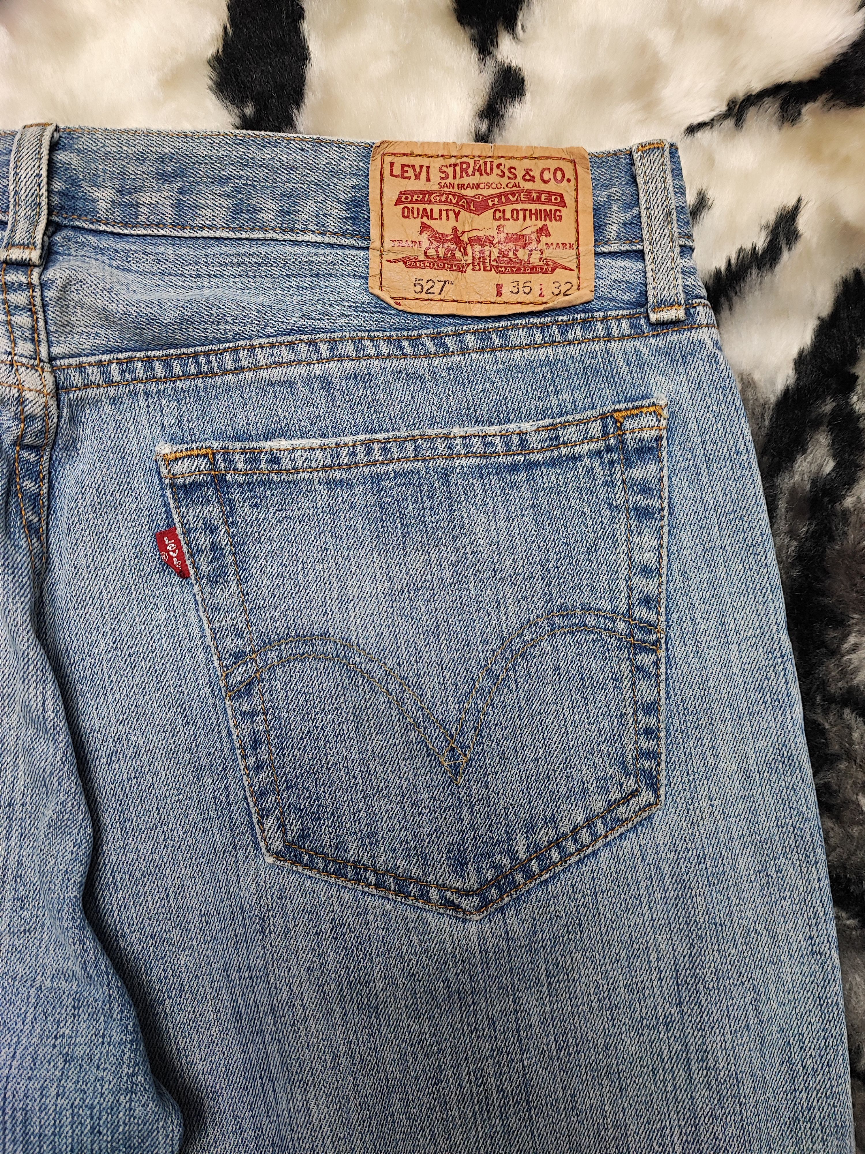 Levi's Levi's 527 Flared Low Bootcut Jeans Size US 35 - 15 Thumbnail
