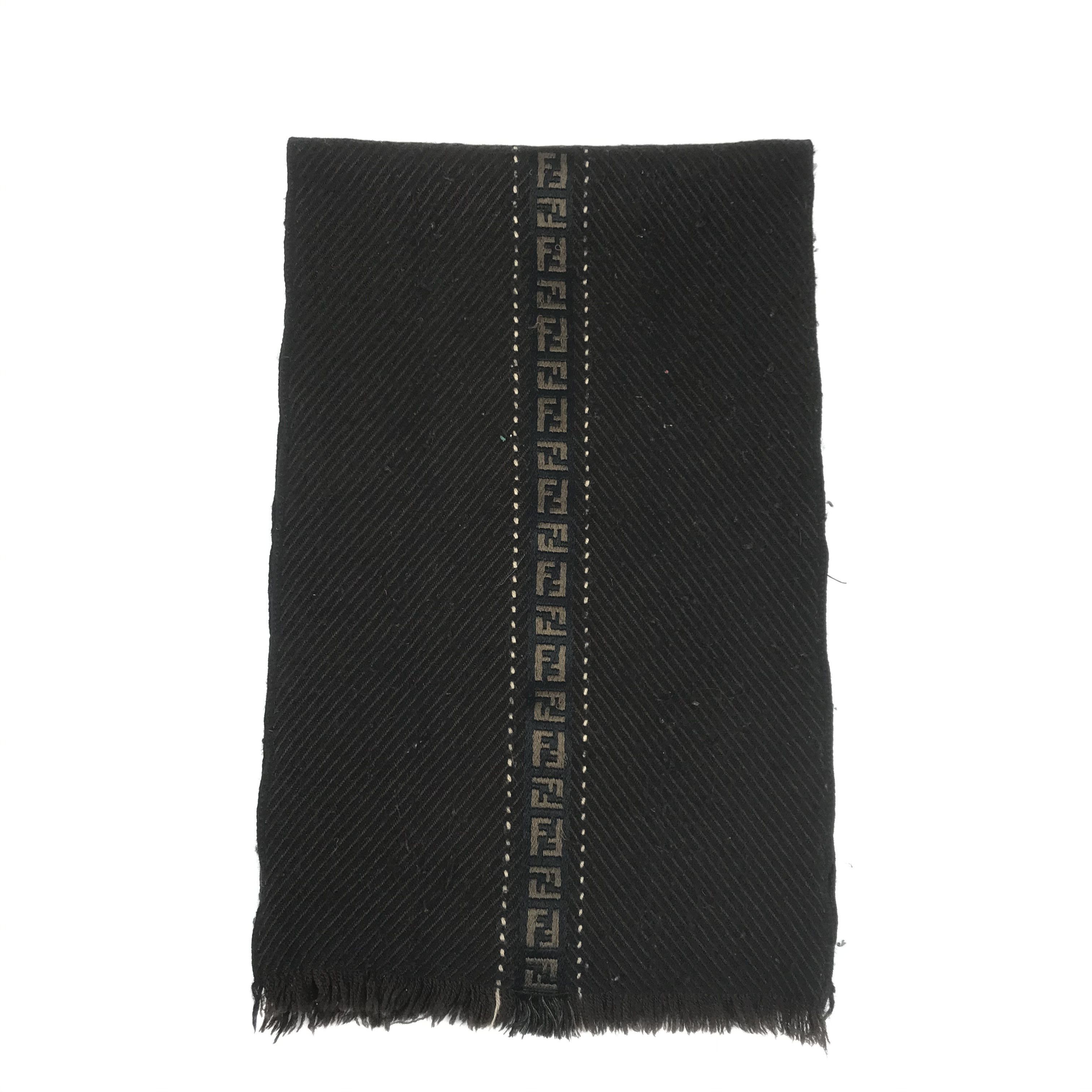 Fendi Vintage Fendi Scarf Muffler Wool Scarves Size ONE SIZE - 3 Thumbnail