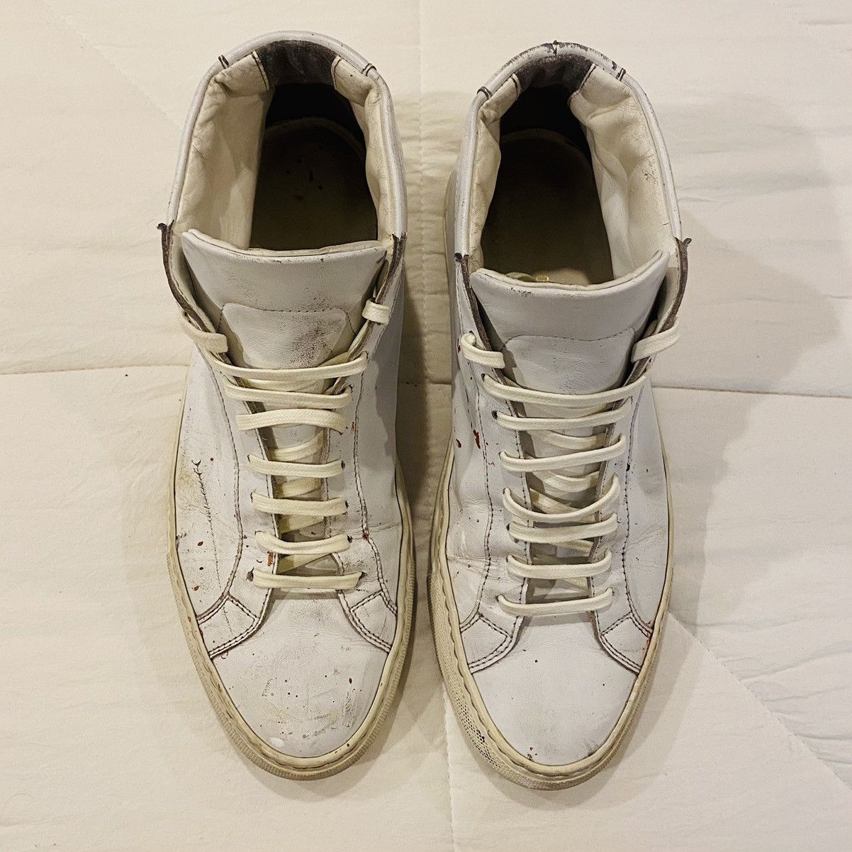 Common Projects Common Projects Italy Achilles Mid-Top White Shoes 41 EU Size US 8 / EU 41 - 2 Thumbnail