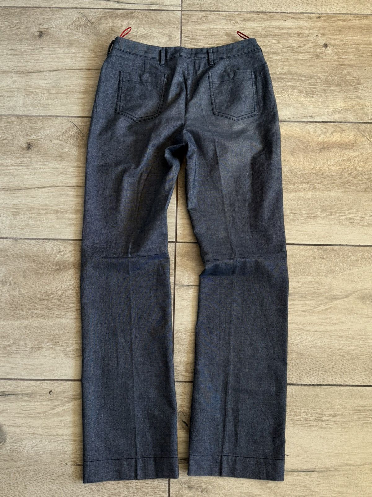Prada Woman's Prada Red Tab Gray Denim Light Pant Size 42 Size 28" / US 6 / IT 42 - 7 Thumbnail