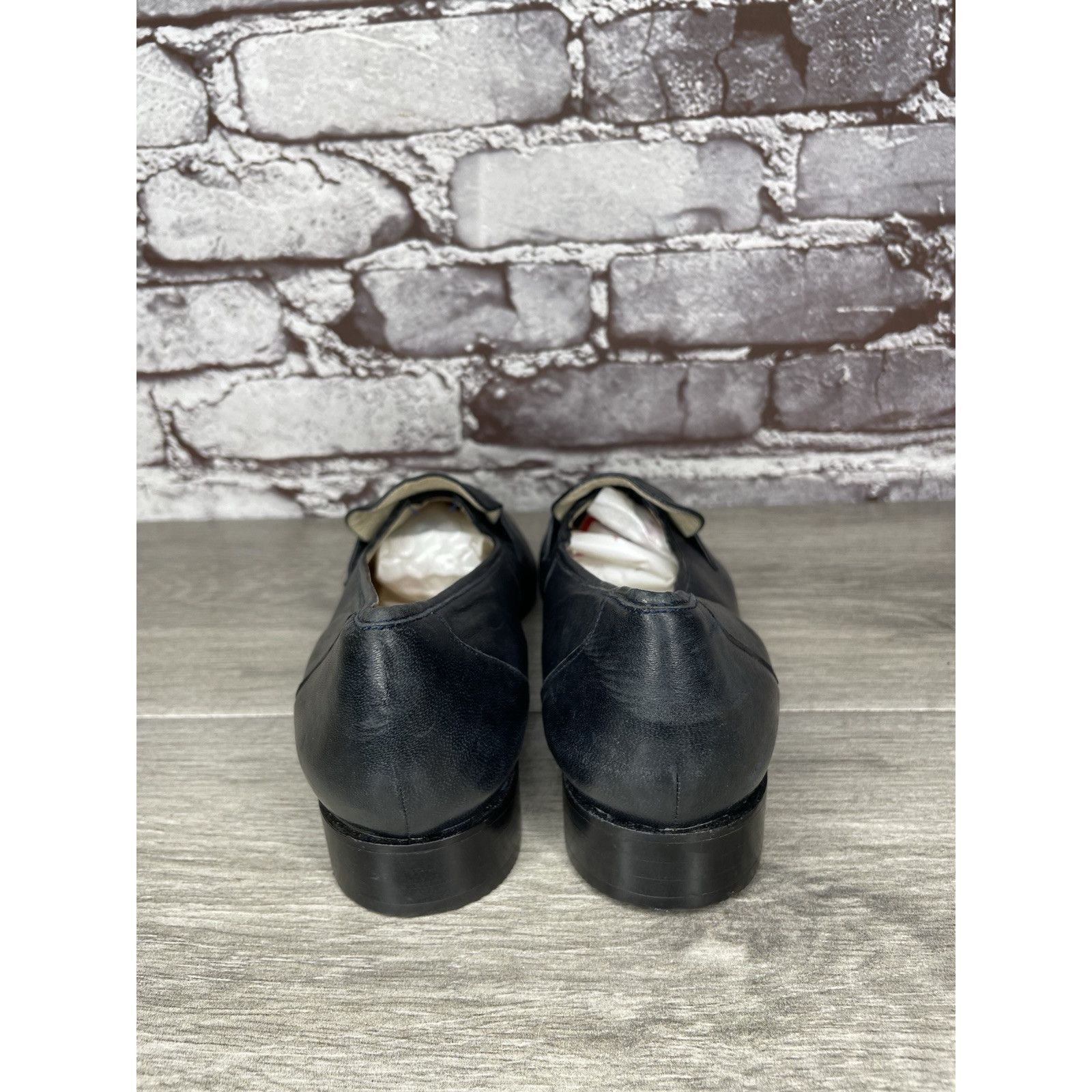 Barker Barker Flex Fine English Shoes Navy Blue Leather Loafers Wom Size US 7.5 / IT 37.5 - 5 Thumbnail