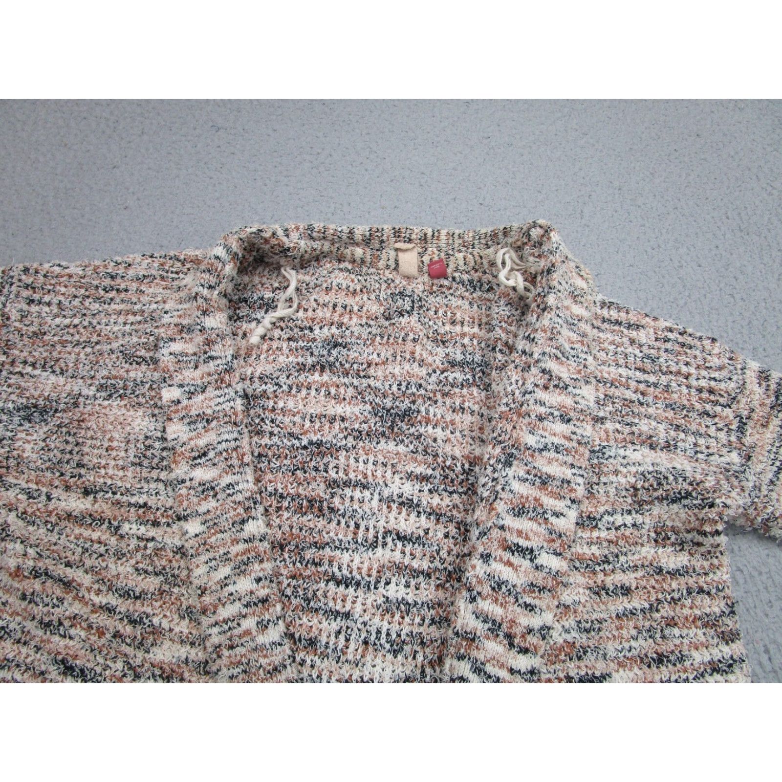 Vintage Pilcro Cardigan Womens Small Beige Marled Knit Open Front Pockets Size S / US 4 / IT 40 - 3 Thumbnail