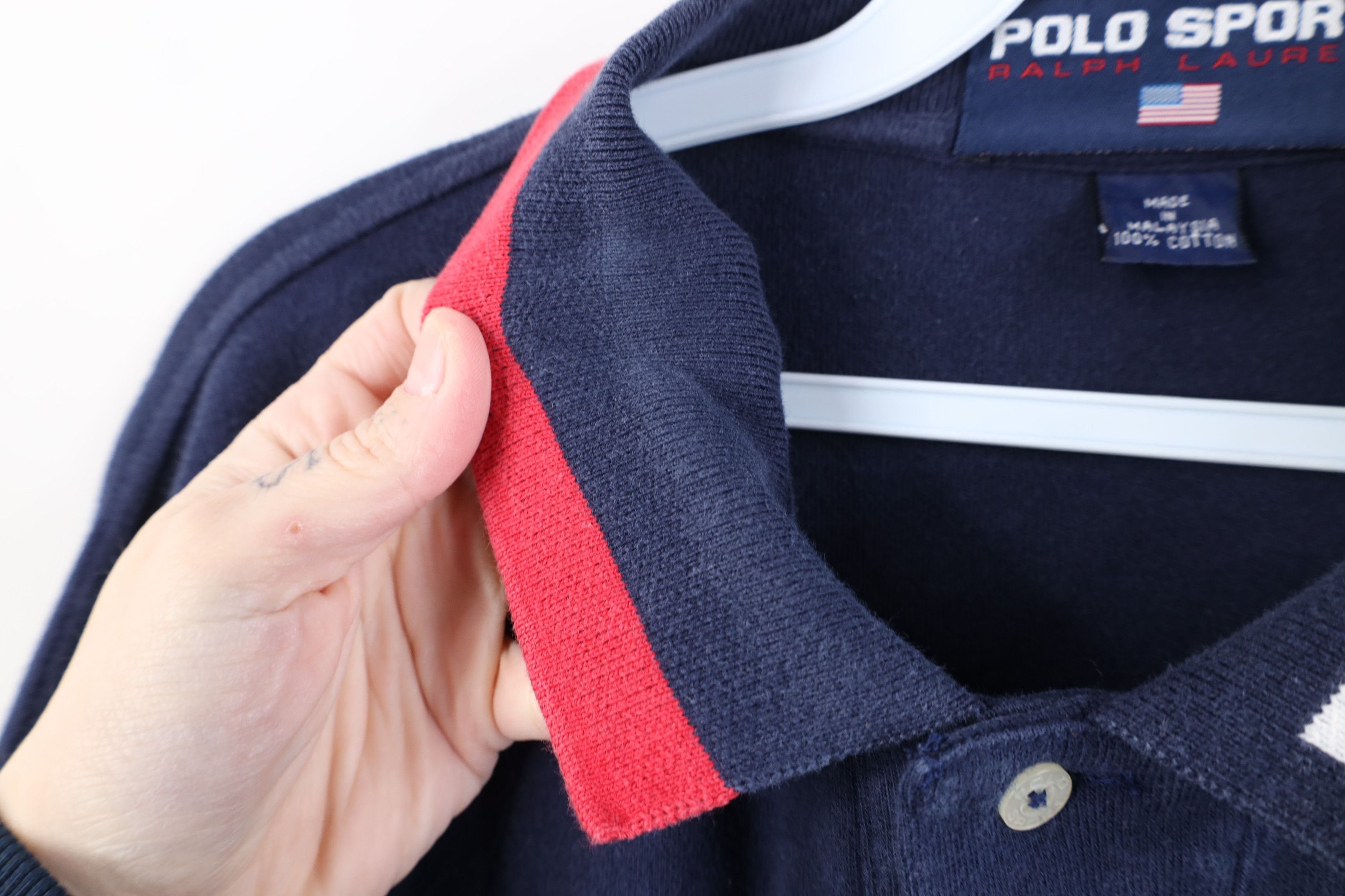 Polo Ralph Lauren Vintage 90s Polo Sport Ralph Lauren Long Sleeve Rugby Polo Size US XL / EU 56 / 4 - 11 Thumbnail