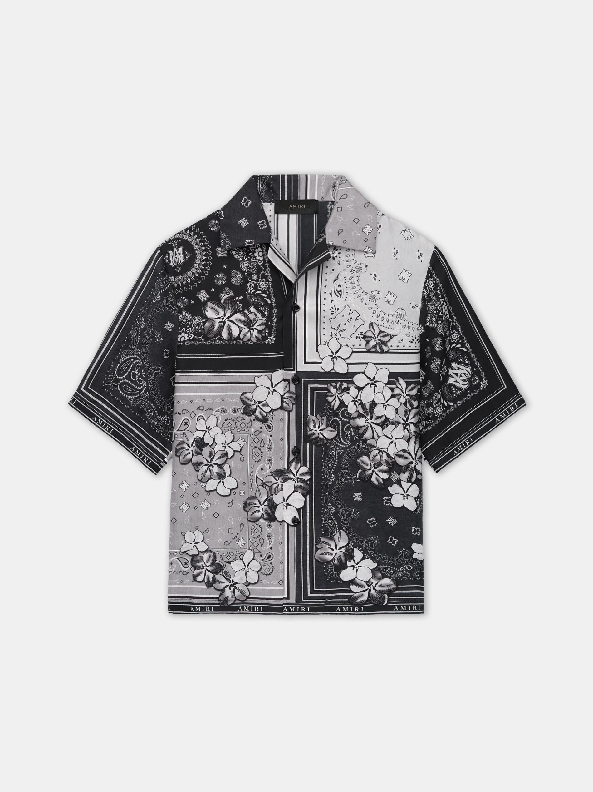 Amiri o1s1wg110825 Bandana Floral Bowling Shirt in Multicolor Size US M / EU 48-50 / 2 - 1 Thumbnail