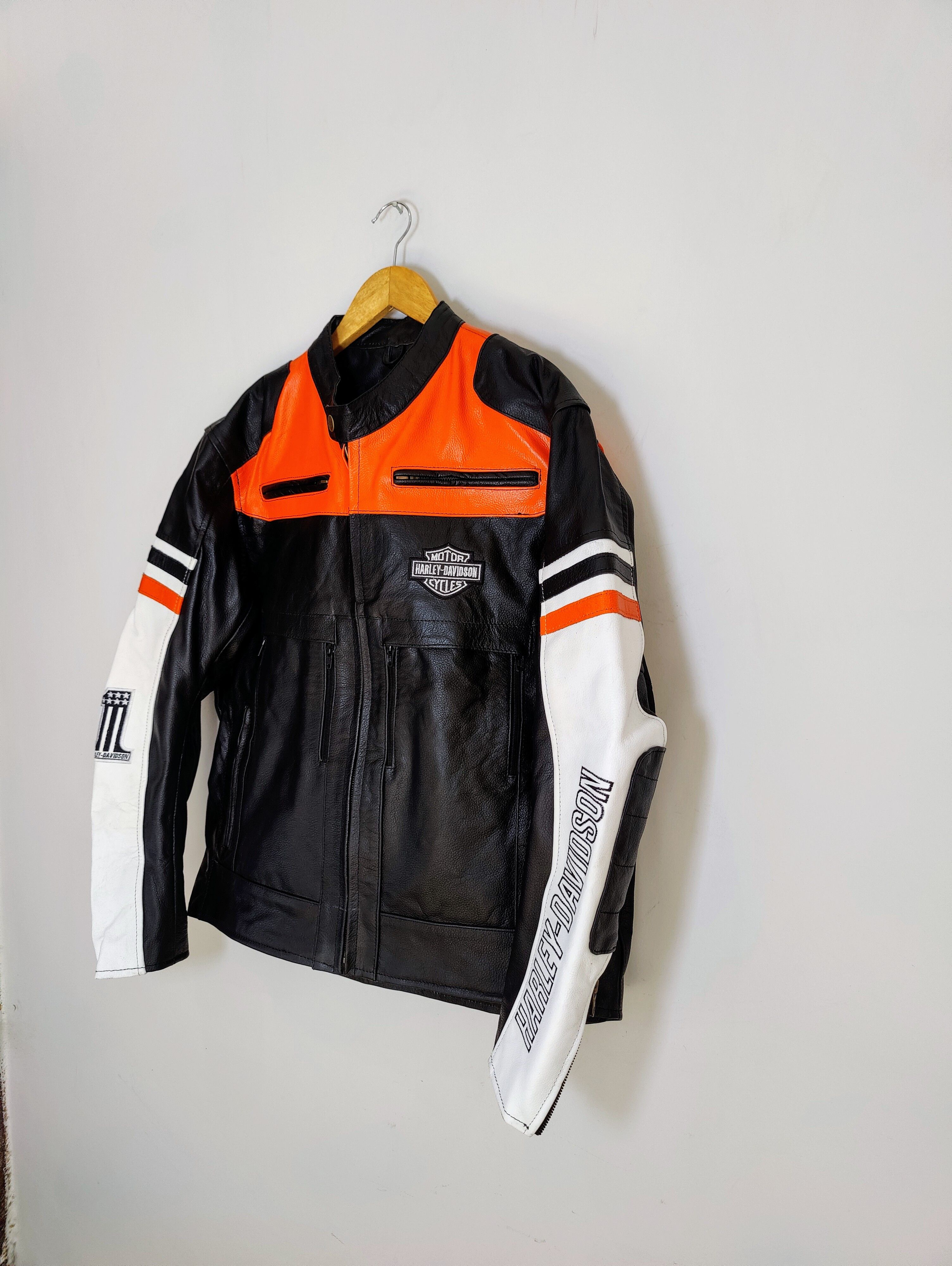 Vintage 🔥 Harley Davidson 🔥 Vintage Biker Leather STREETWEAR Size US L / EU 52-54 / 3 - 4 Thumbnail