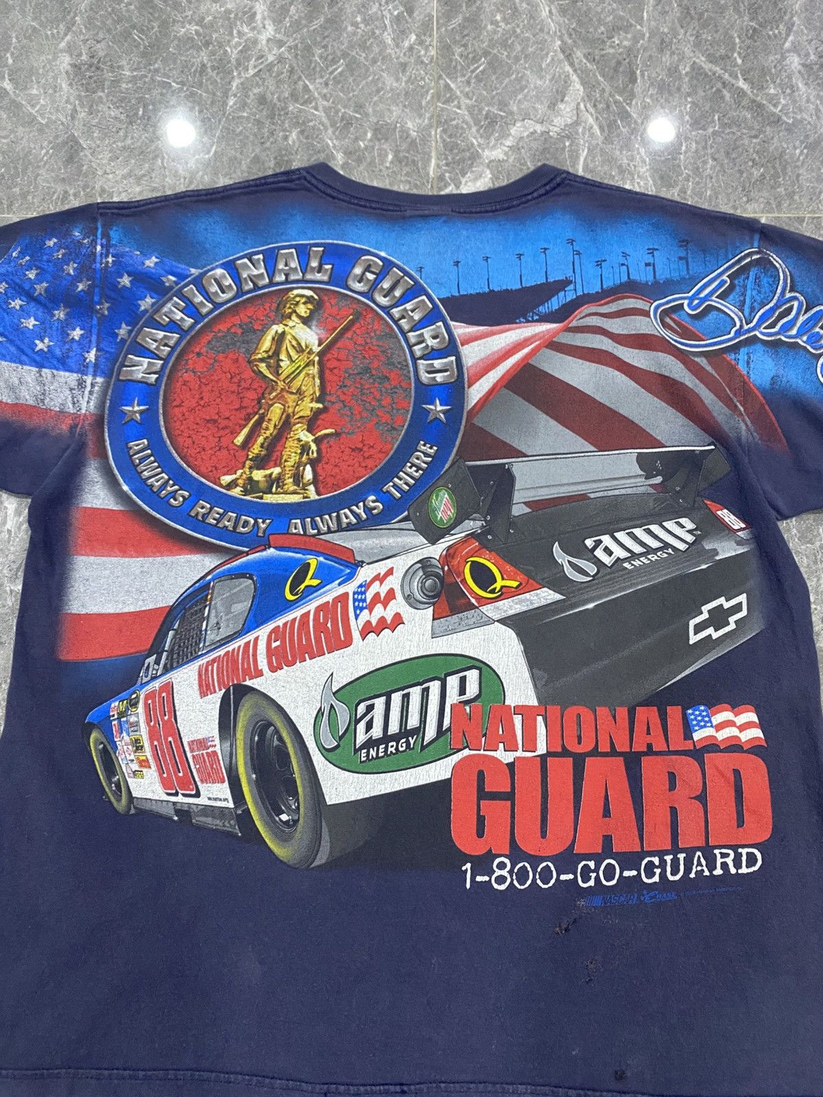 NASCAR Vintage Dale Earnhardt Nascar AOP Tee Size US XL / EU 56 / 4 - 5 Thumbnail