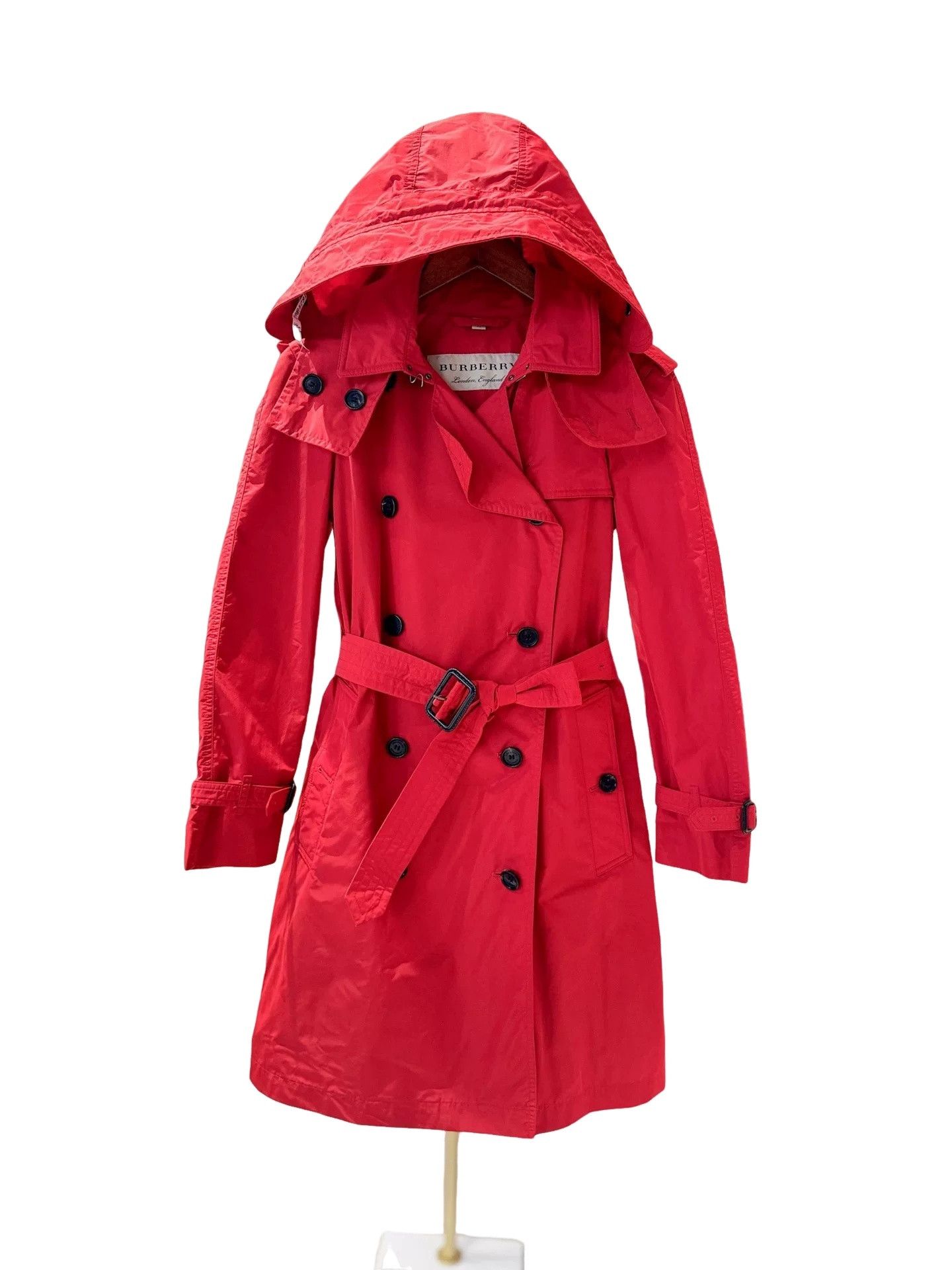 Burberry Burberry Red Sandringham Trench Coat UK 6 | Grailed