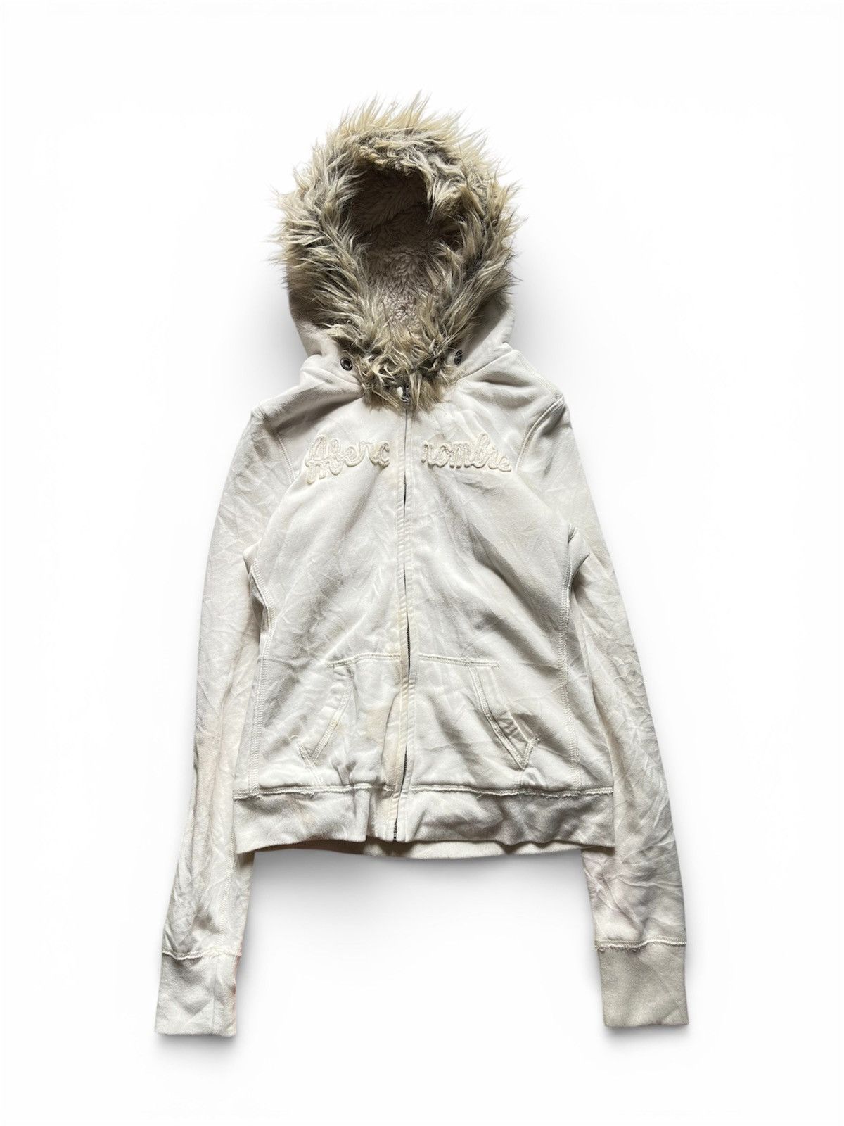 5351 POUR LES HOMMES 2000s abercrombie faux fur hoodie Size US M / EU 48-50 / 2 - 1 Thumbnail