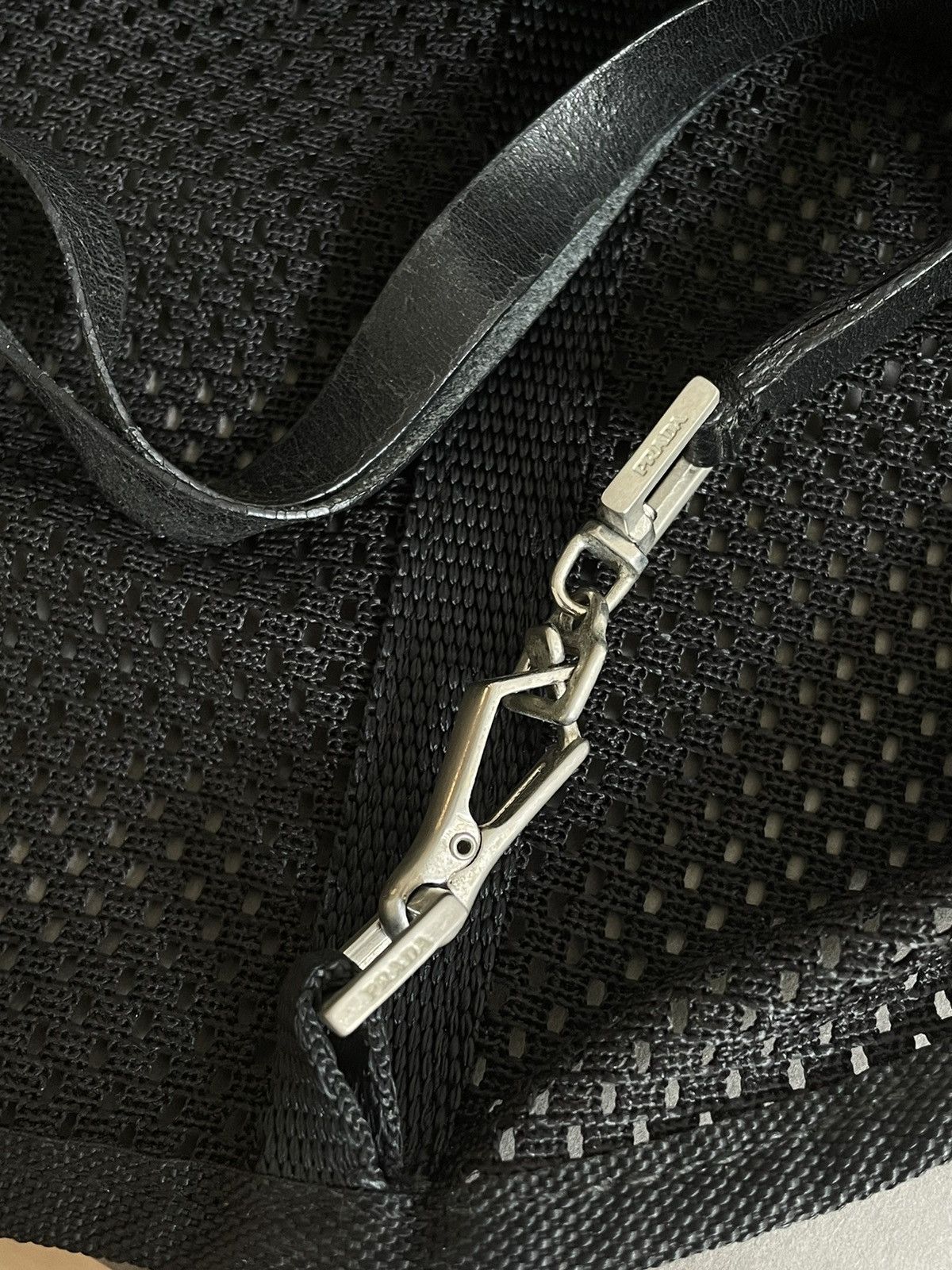 Prada Prada Bag Hand 1999 Tote Wallet Nylon Leather Sport Vintage Size ONE SIZE - 9 Thumbnail