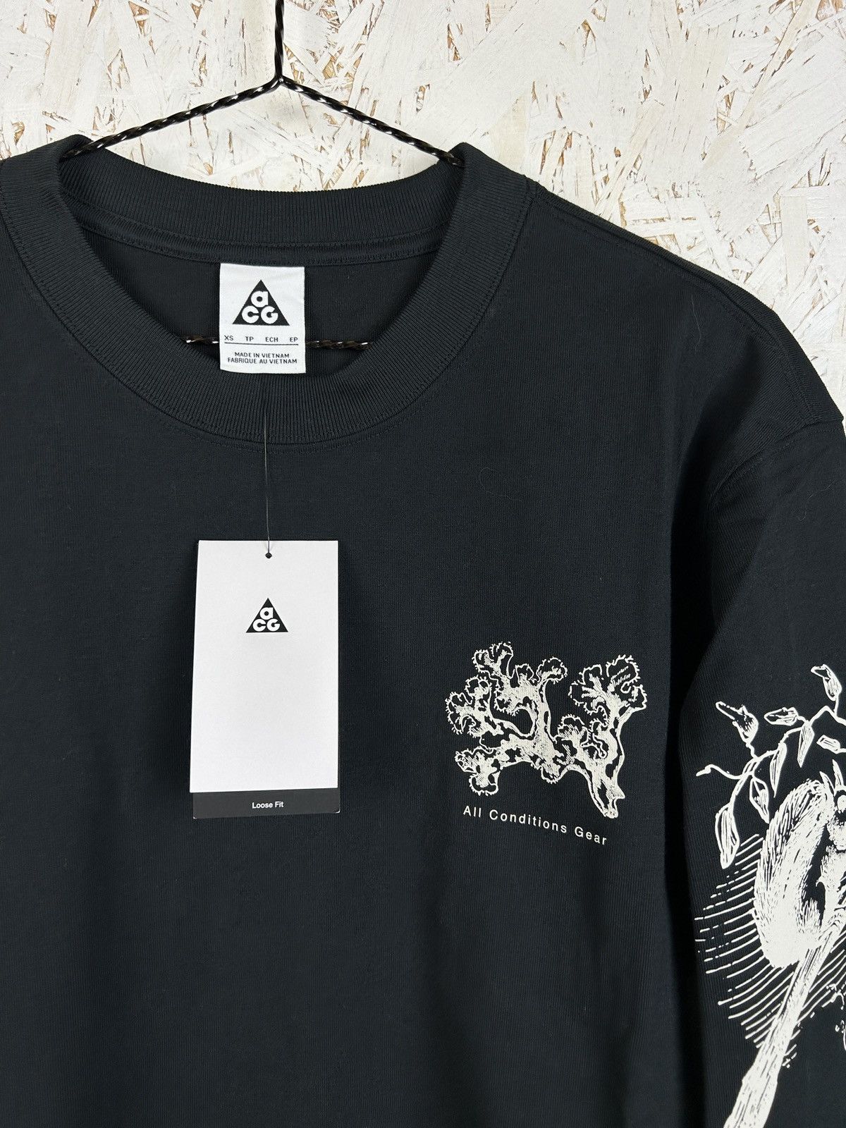 Nike ACG NWT Nike ACG “Iceland Info” Long Sleeve T-Shirt Black XS Size US XS / EU 42 / 0 - 2 Thumbnail