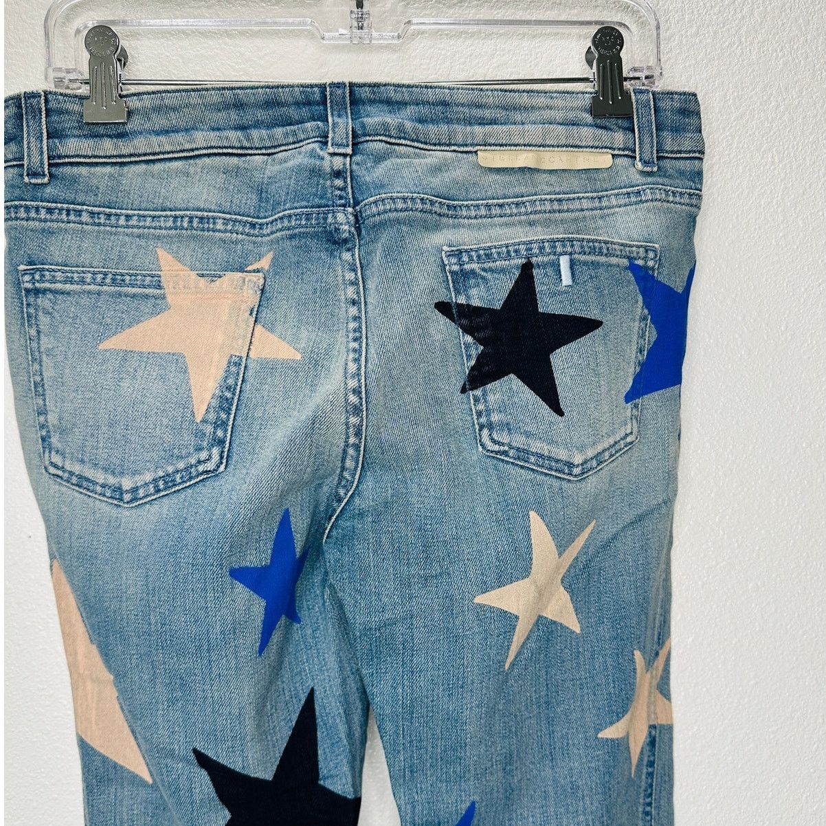 Stella McCartney NWT Stella McCartney Star Low Rise Skinny Boyfriend Jeans 29 Size 29" - 9 Thumbnail