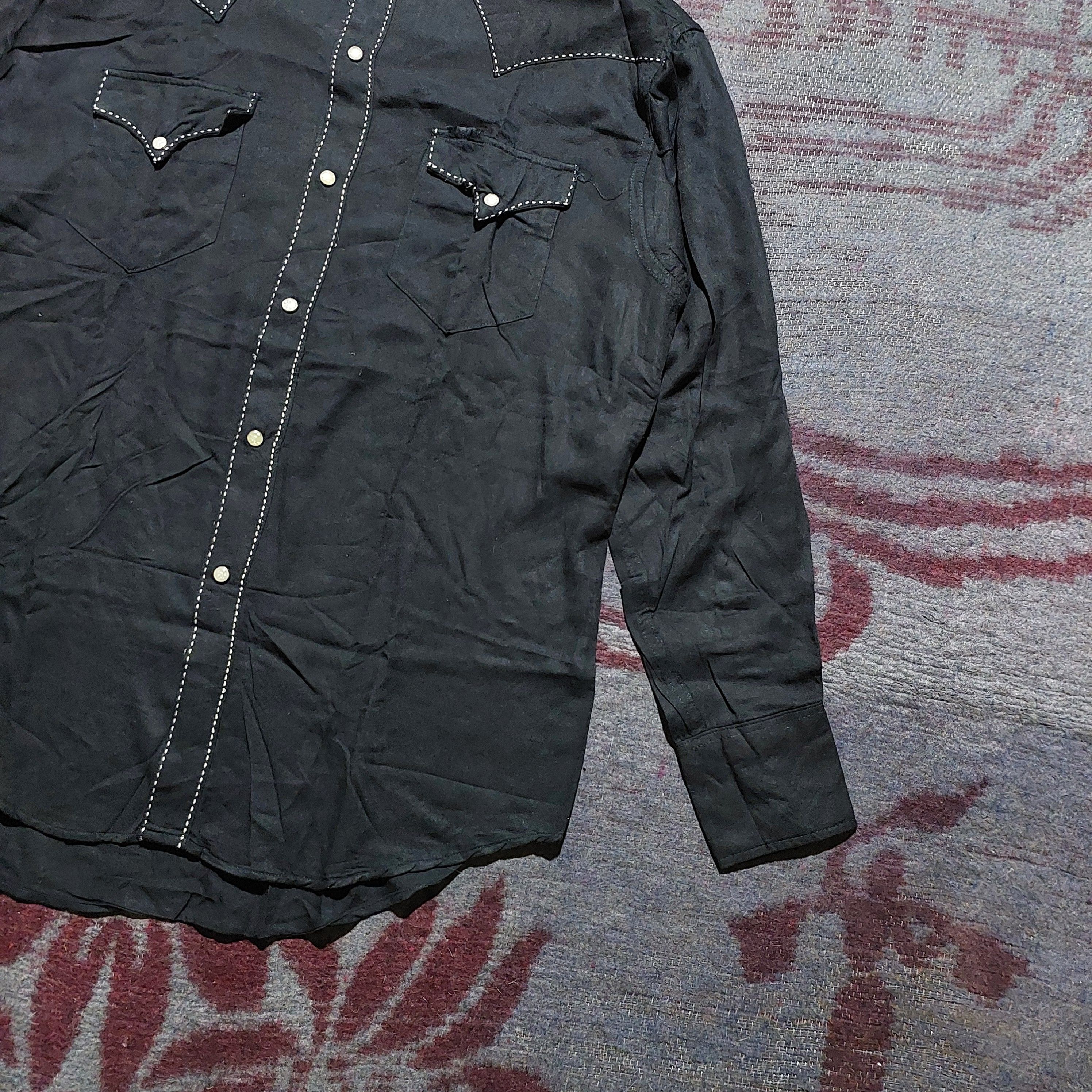 Sugar Cane Sugar Cane pearl buttons Black Western shirt Size US L / EU 52-54 / 3 - 5 Thumbnail