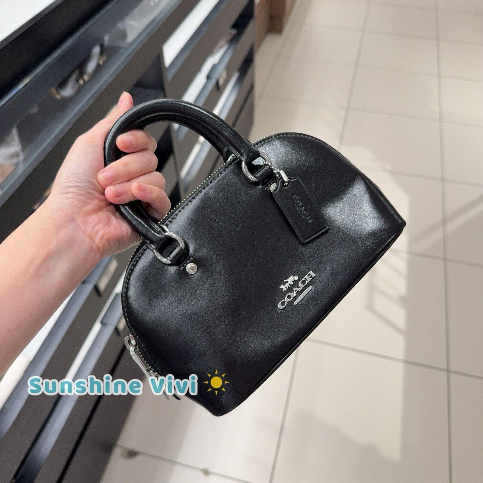 Coach NWT Coach Lala Mini Satchel Bag CEA01 leather Black Size ONE SIZE - 1 Thumbnail