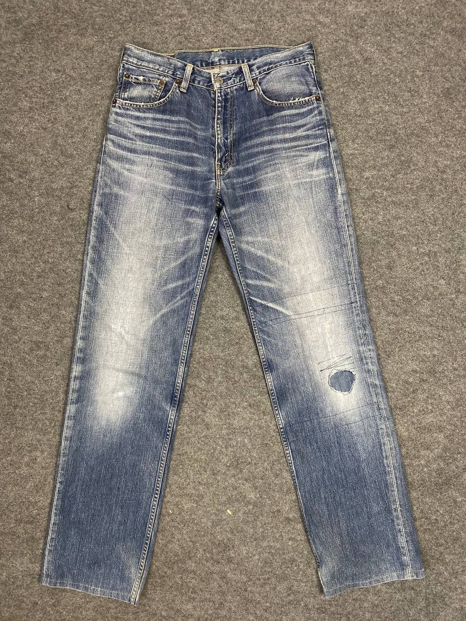 Levi's vintage levis 502 distressed rework denim nice design Size US 32 / EU 48 - 8 Thumbnail
