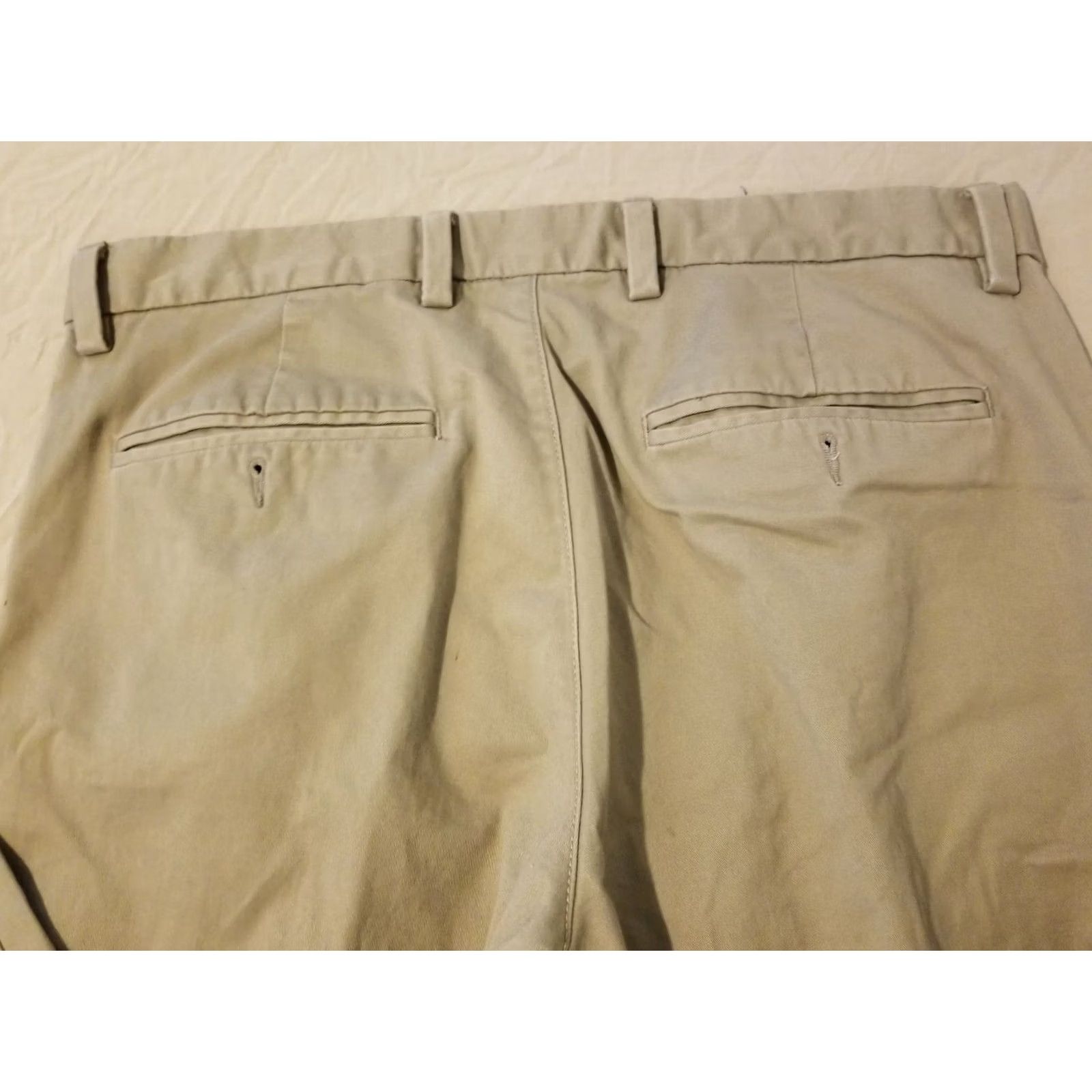 Gap Mens GAP Khaki Pants Chino Trouser Cotton 33x30 Beige Mens Size US 33 - 2 Thumbnail