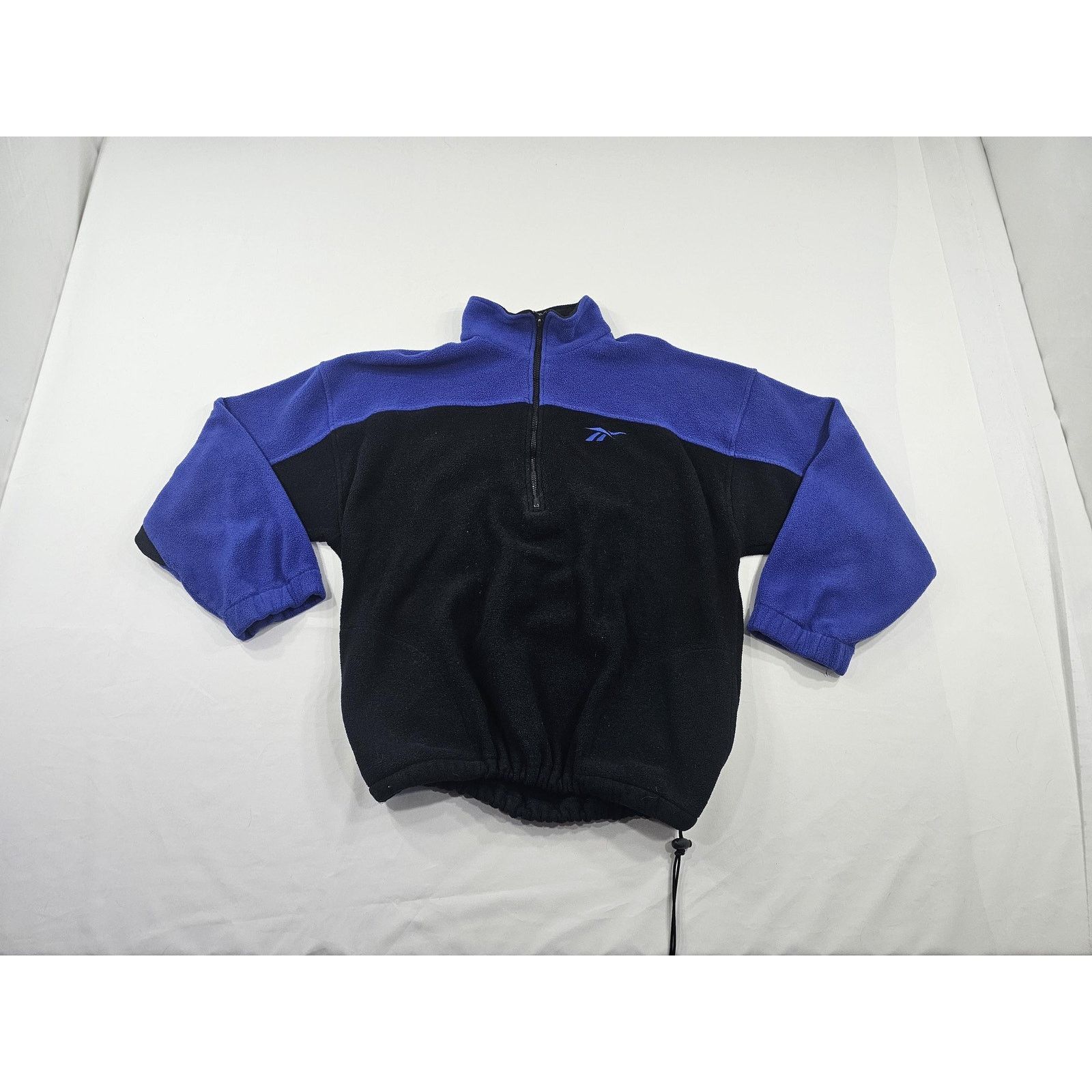 Reebok 90s Reebok Fleece Pullover Jacket, Royal Blue & Black, Sz L Size US L / EU 52-54 / 3 - 1 Thumbnail