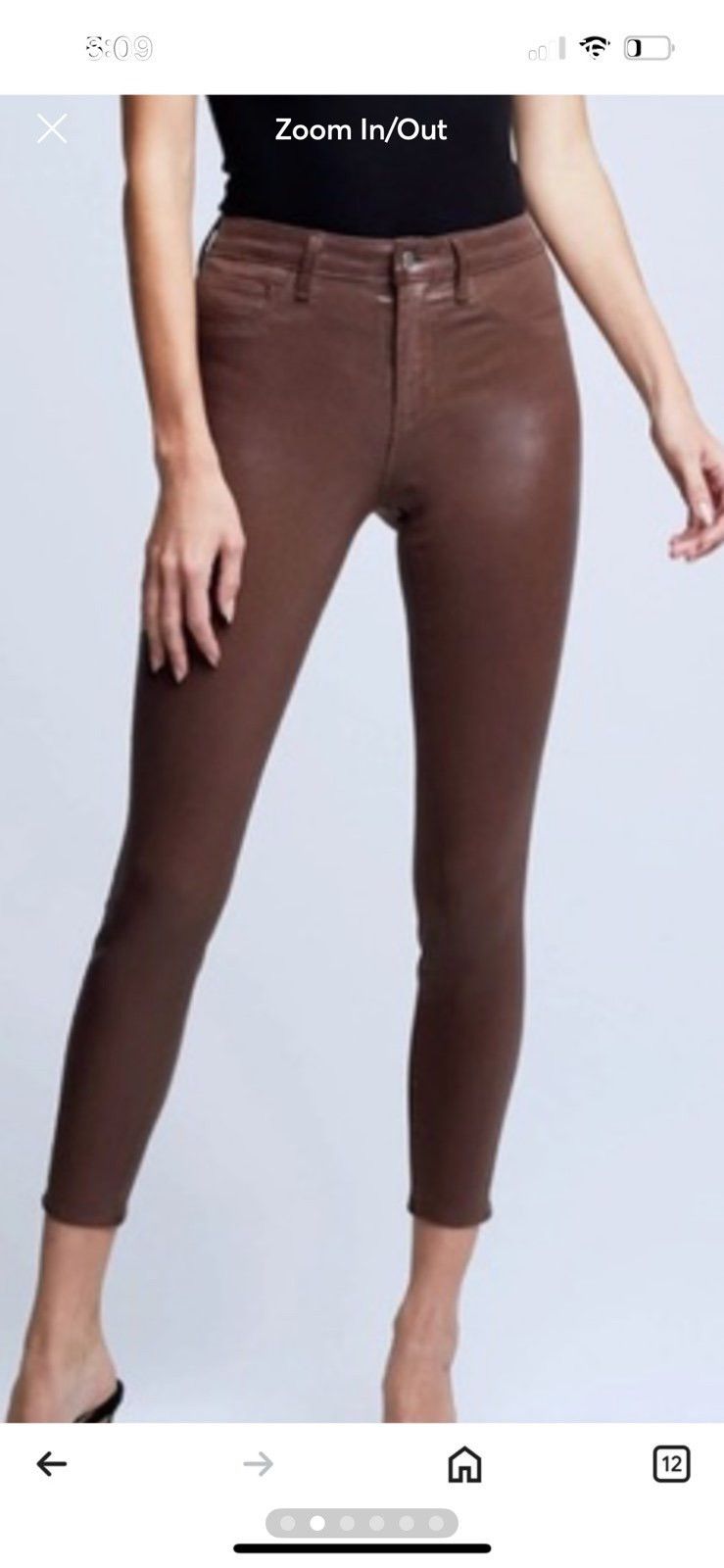 L'AGENCE L'Agence Brown coated jeans size 26 NWT Size 26" / US 2 / IT 38 - 2 Thumbnail