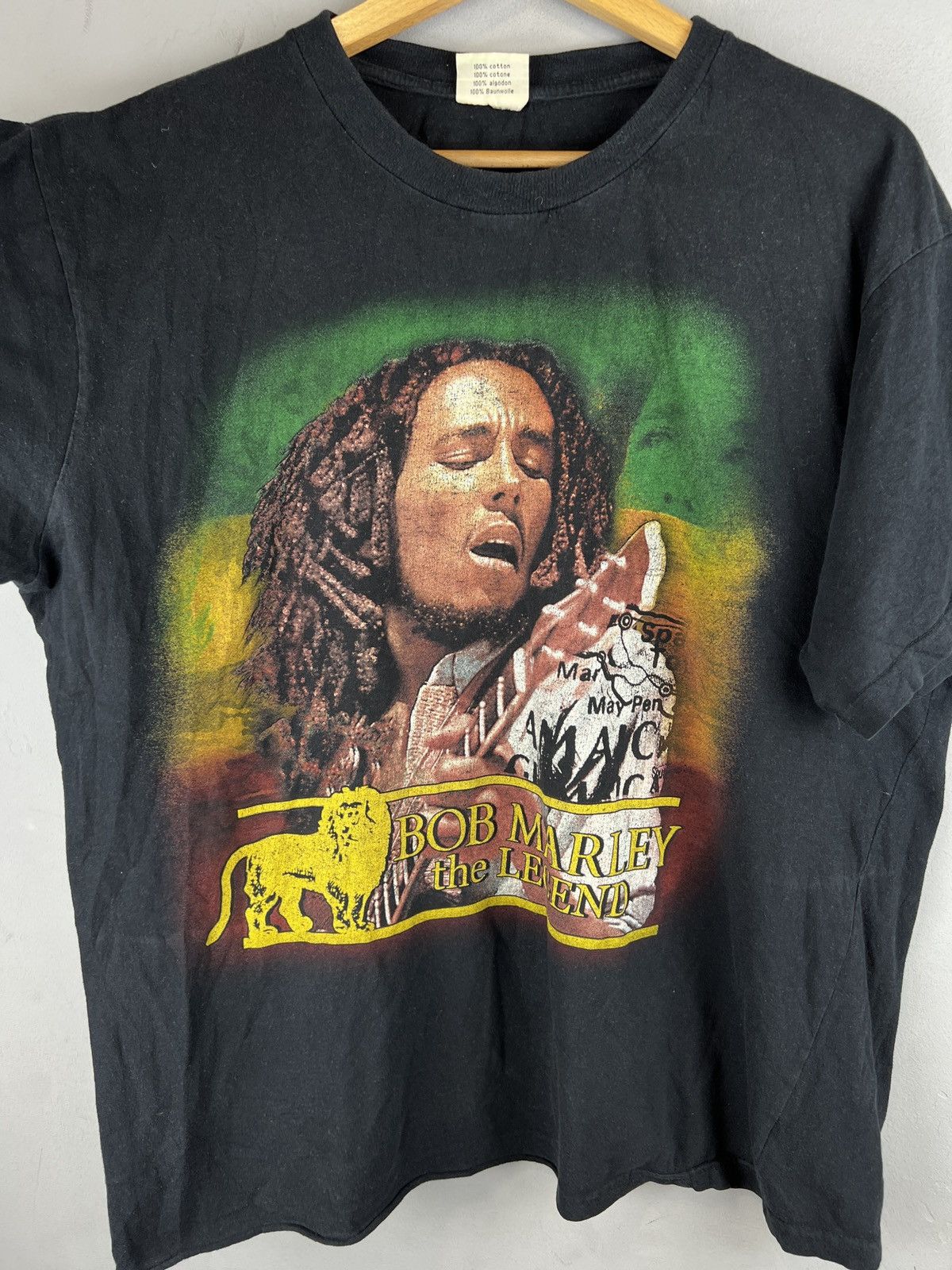 Band Tees × Bob Marley × Vintage Vintage Bob Marley "LEGEND" T- Shirt Style y2k Size US XL / EU 56 / 4 - 2 Thumbnail
