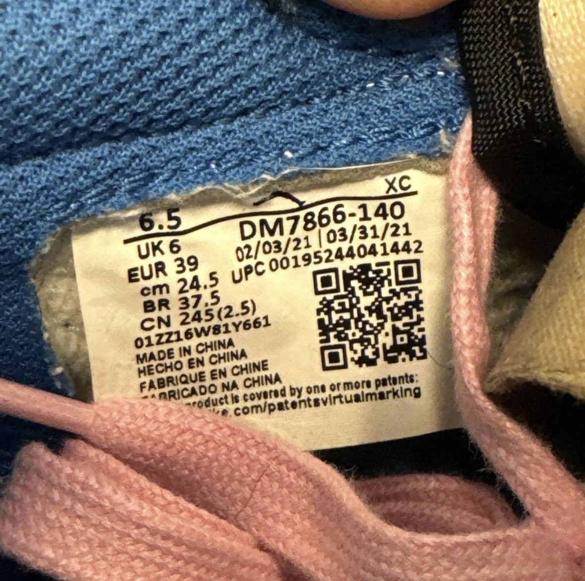Fragment Design × Nike × Travis Scott Jordan 1 Low Travis Scott Fragment Size US 6.5 / EU 39-40 - 6 Thumbnail