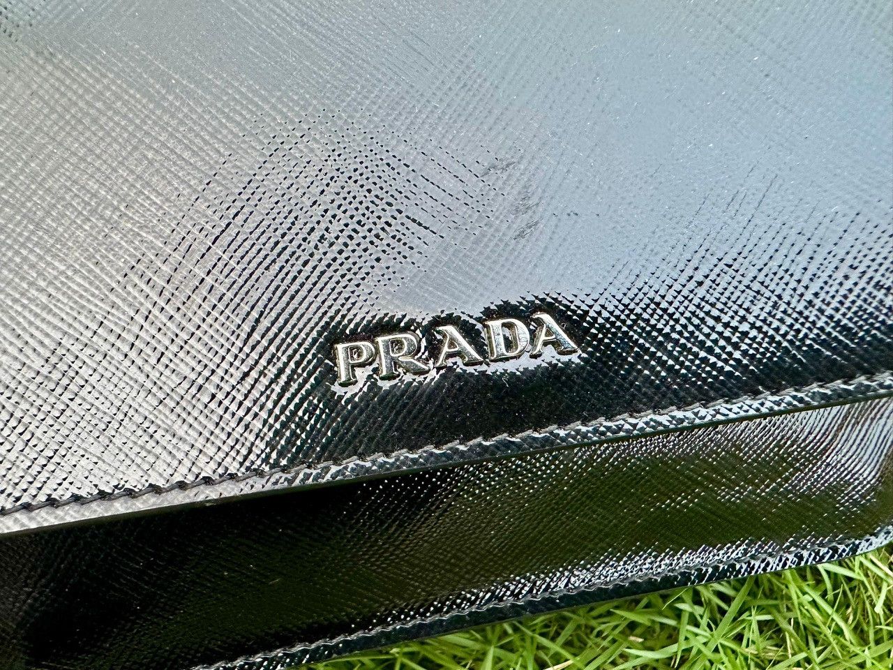 Prada Authentic Prada Vernice Saffiano Leather Mini Crossbody Bag Size ONE SIZE - 12 Thumbnail