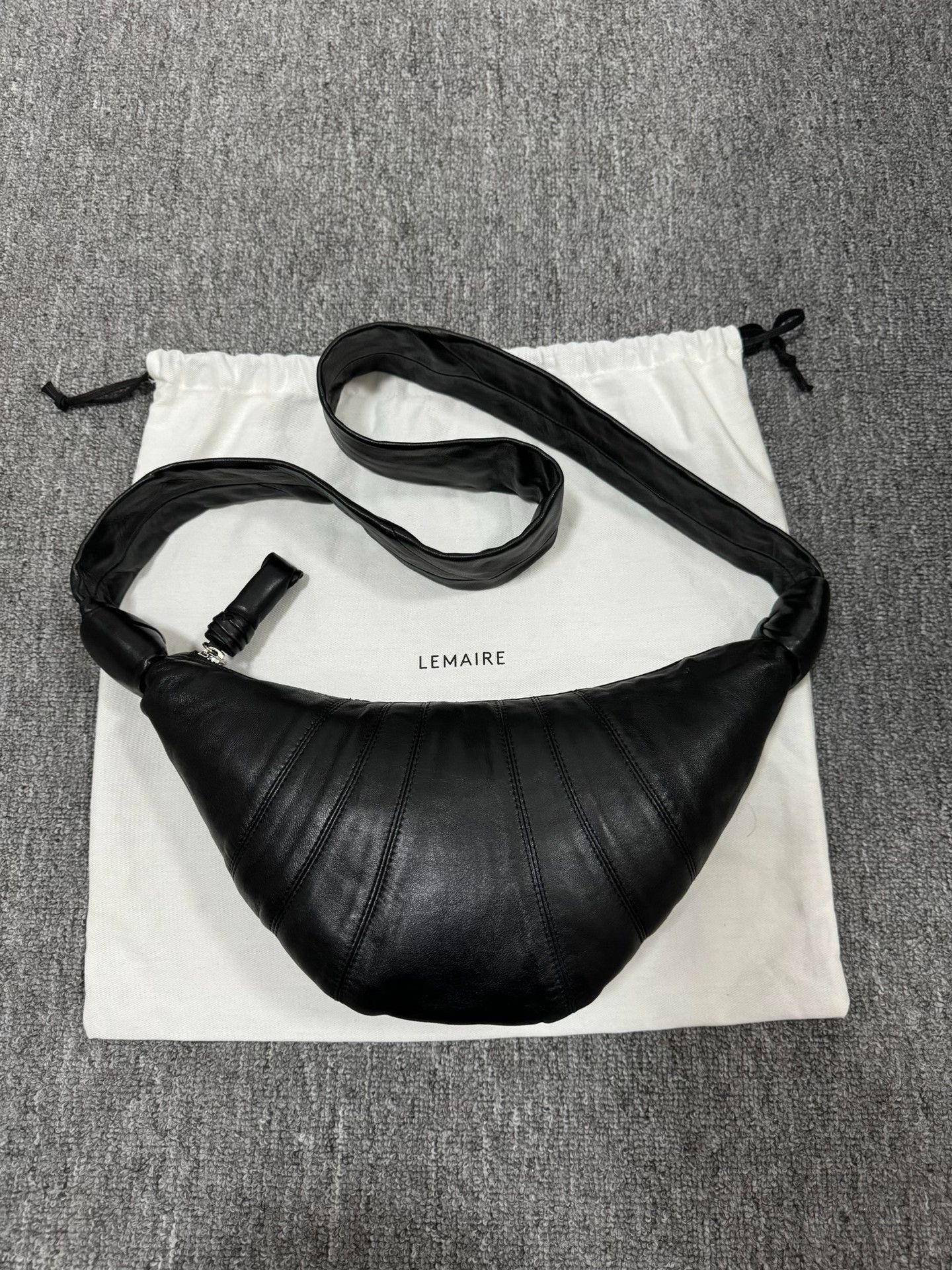 Lemaire Black Lemaire Small Horn Bag Size ONE SIZE - 1 Thumbnail