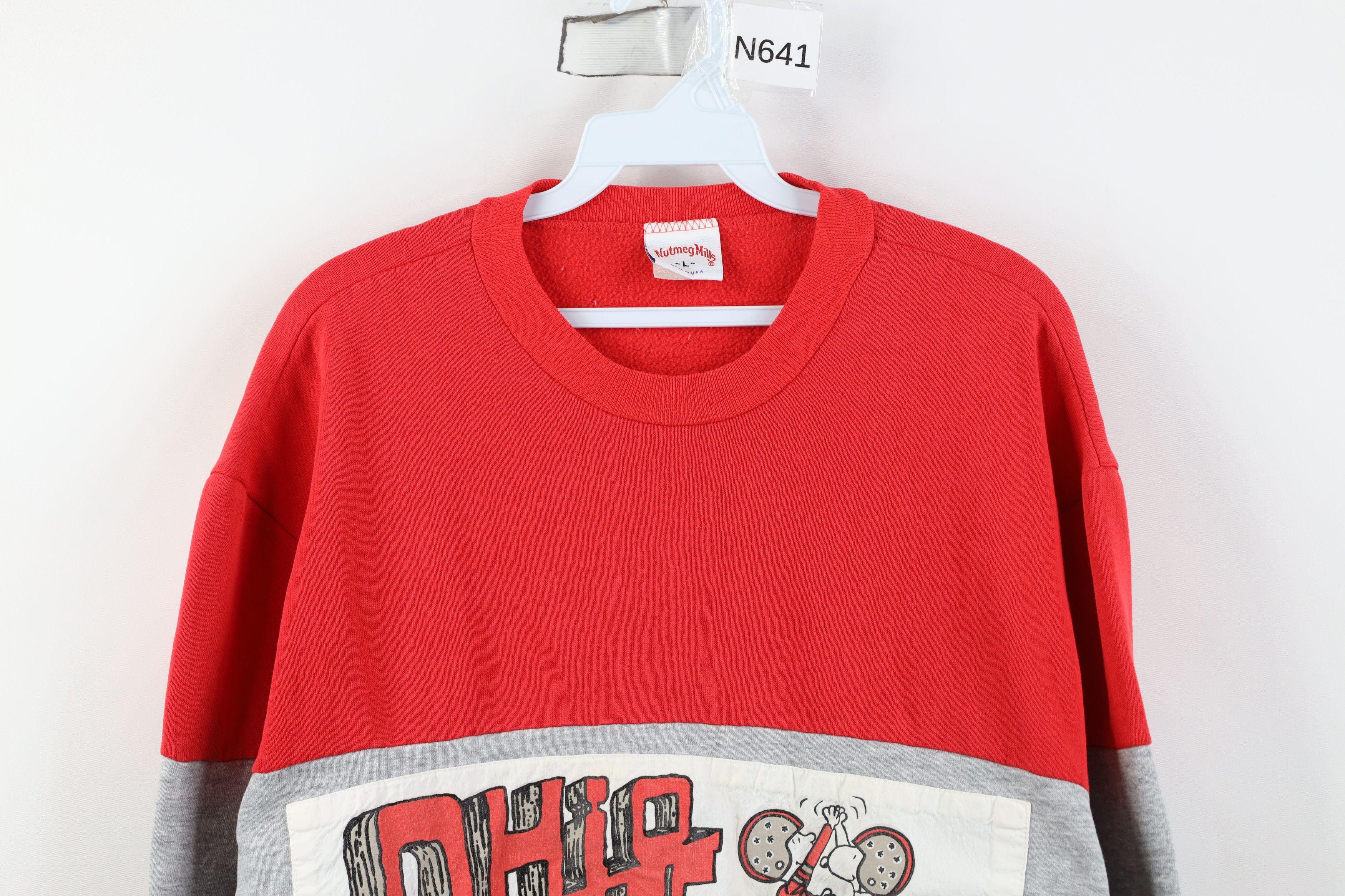 Vintage Vintage 80s Peanuts Charlie Brown University Sweatshirt Size L / US 10 / IT 46 - 2 Thumbnail