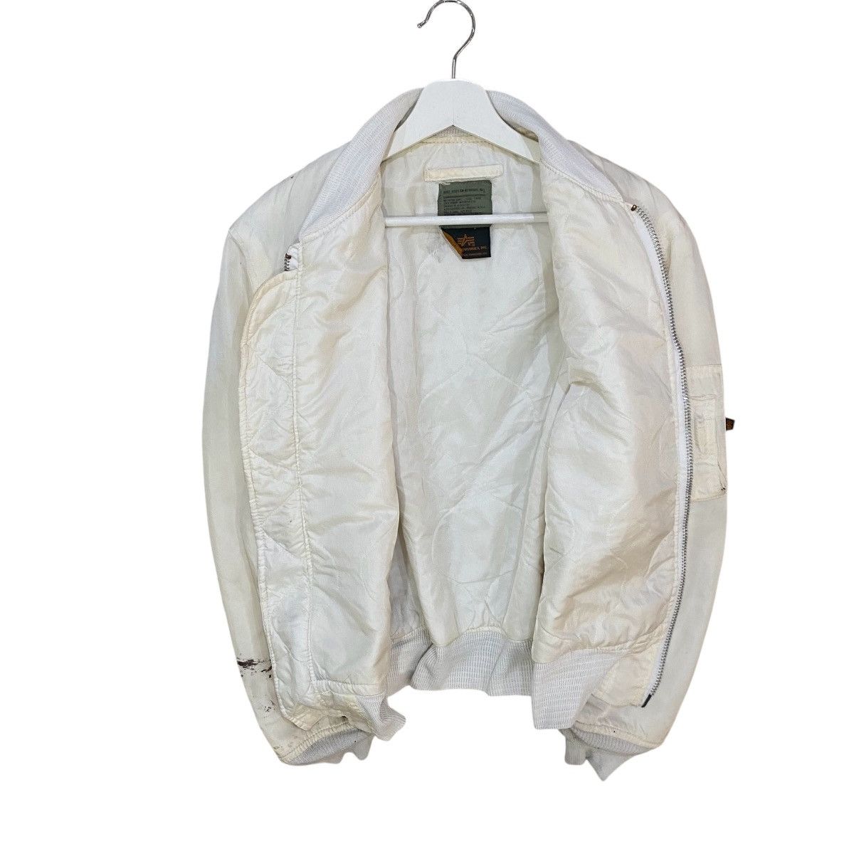 Alpha Industries ⚡️ALPHA INDUSTRIES SPLATERRED TYPE MA-1 FLYERS BOMBER JACKET Size US L / EU 52-54 / 3 - 7 Thumbnail
