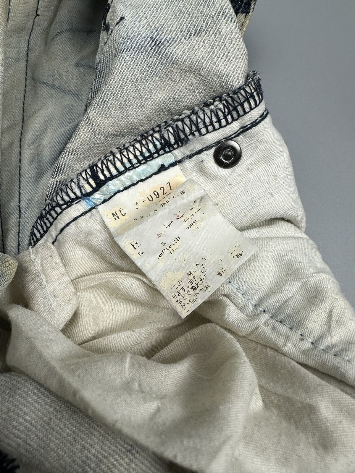 semanticdesign 🔥Rare Sick🔥Semantic Design Whiskered Bleached Flare Denim Size US 34 / EU 50 - 11 Thumbnail