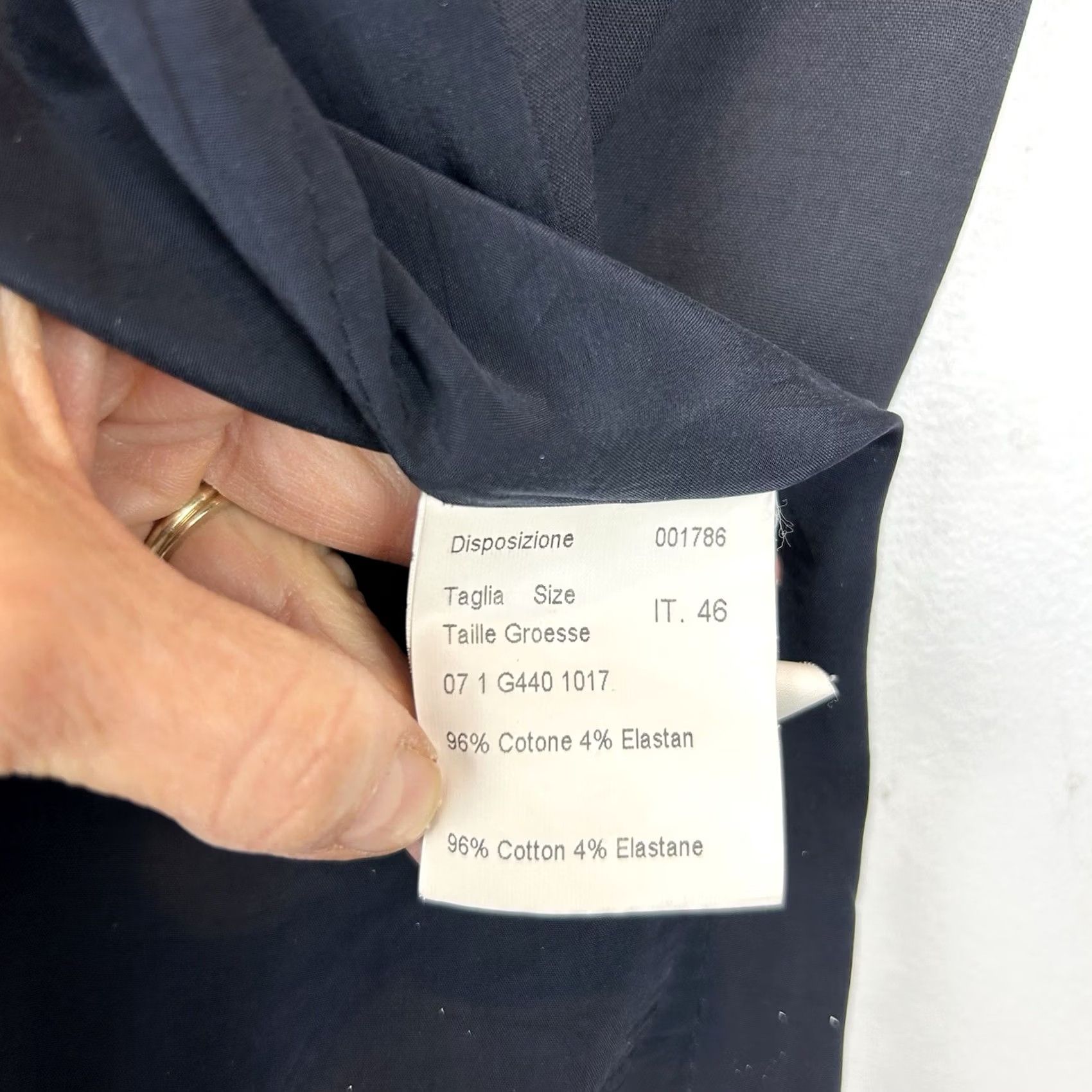 Piazza Sempione Piazza Sempione Blazer Womens 10 Black Solid Single-Breasted 3-Button Jacket Knit/Cotton Blend Capstone? Size L / US 10 / IT 46 - 7 Thumbnail