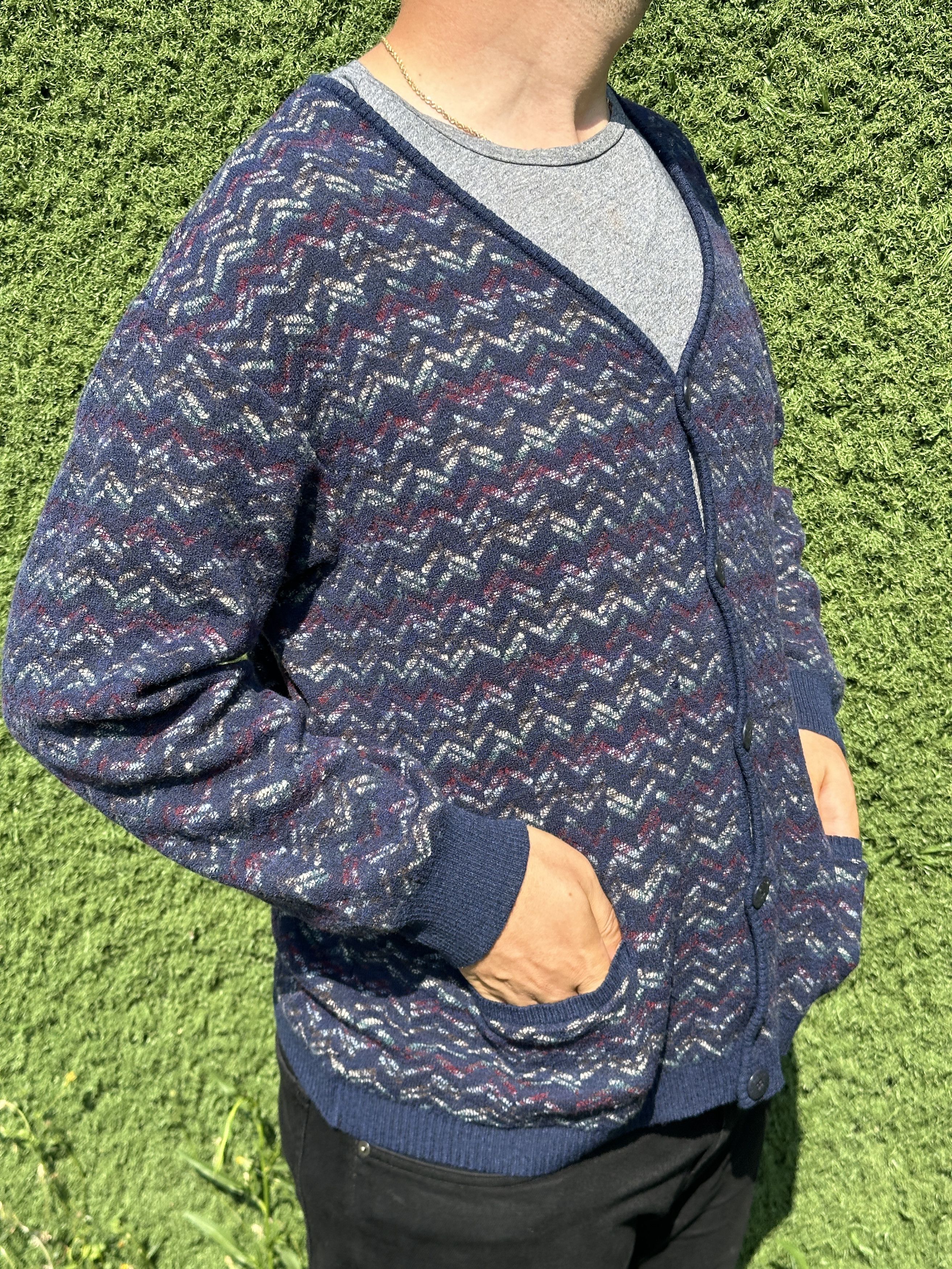 Missoni Missoni Sport Cardigan 3D Knit Retro Sweater Size 54 Size US L / EU 52-54 / 3 - 8 Thumbnail