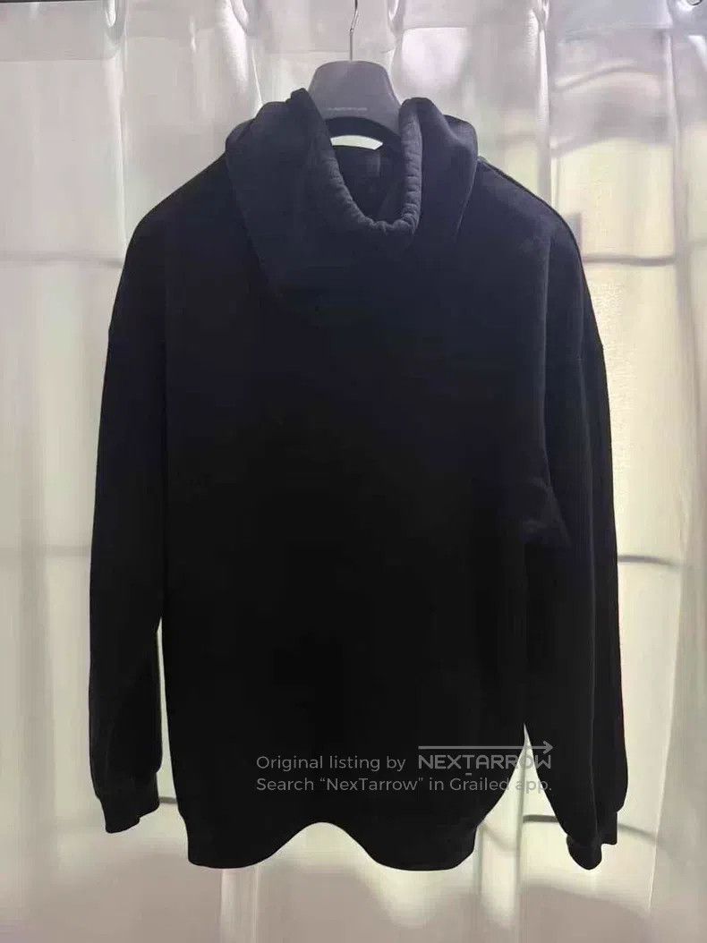 Balenciaga Balenciaga Black Glitter Wheat Pattern Print Sweatshirt Size US L / EU 52-54 / 3 - 2 Thumbnail