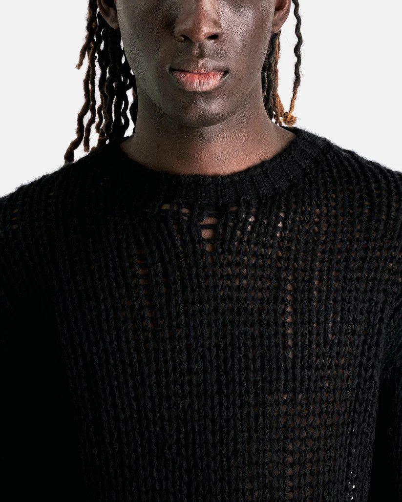 Rick Owens o1s1v1r1oon0825 Round Neck Cardigan in Black Size US M / EU 48-50 / 2 - 5 Thumbnail