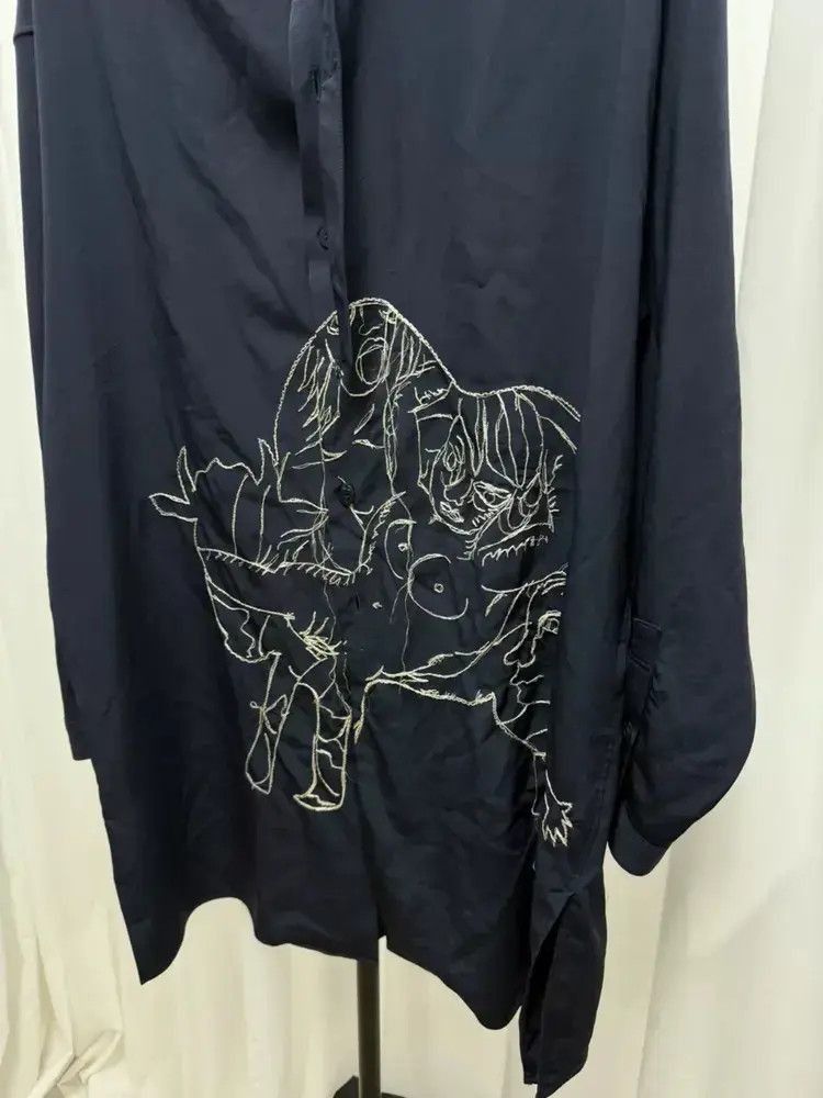 Yohji Yamamoto Sz 2 Yohji Yamamoto Pour Homme Painting Stitches Shirt Size US M / EU 48-50 / 2 - 3 Thumbnail