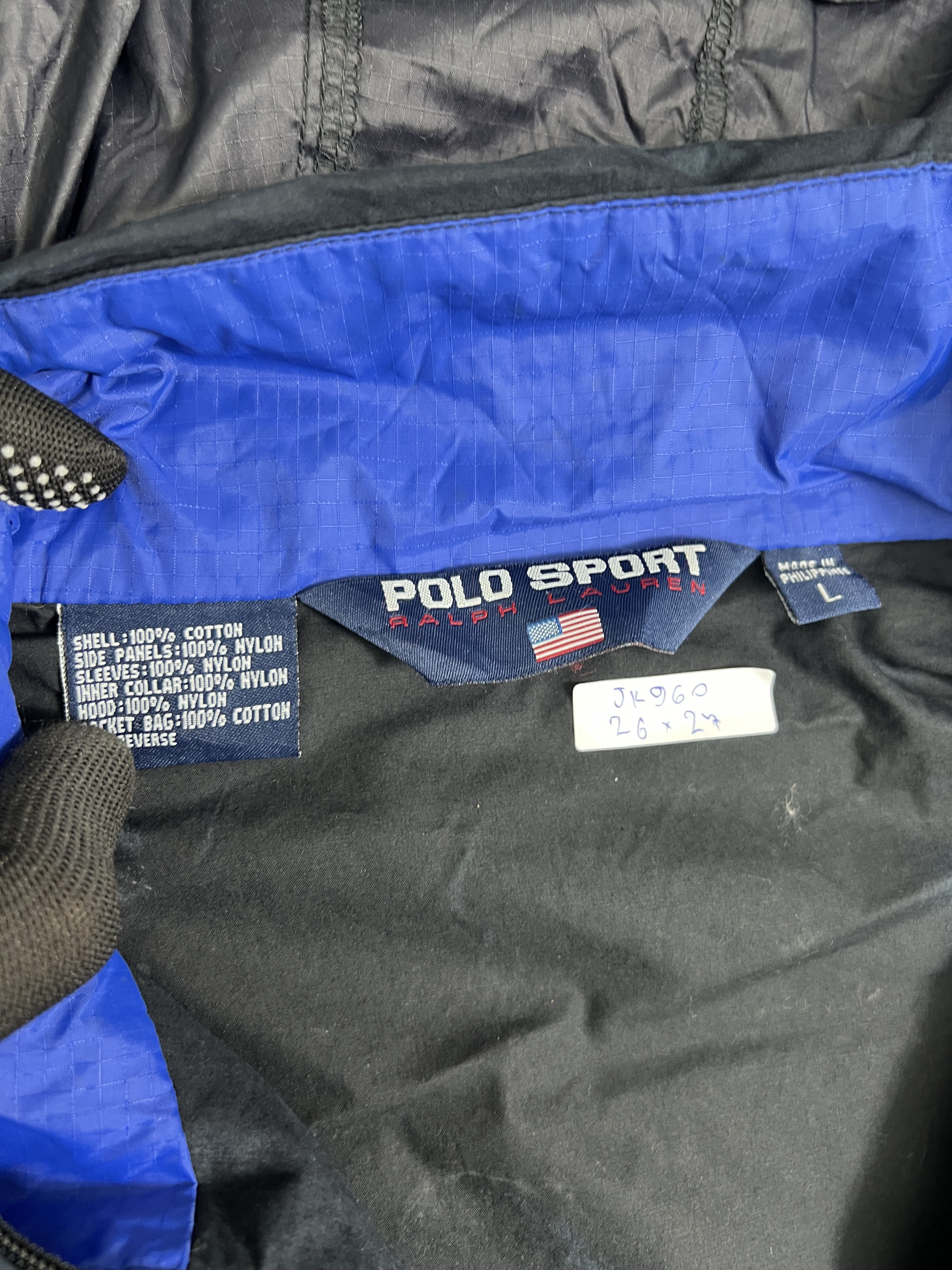 Polo Ralph Lauren Vintage Polo Sport Spell Out Windbreaker Jacket (L) JK960 Size US L / EU 52-54 / 3 - 3 Thumbnail