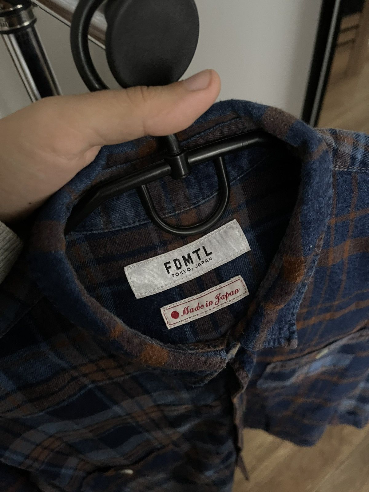 FDMTL FDMTL Japanese Checked Shirt Button Up Size US L / EU 52-54 / 3 - 9 Thumbnail
