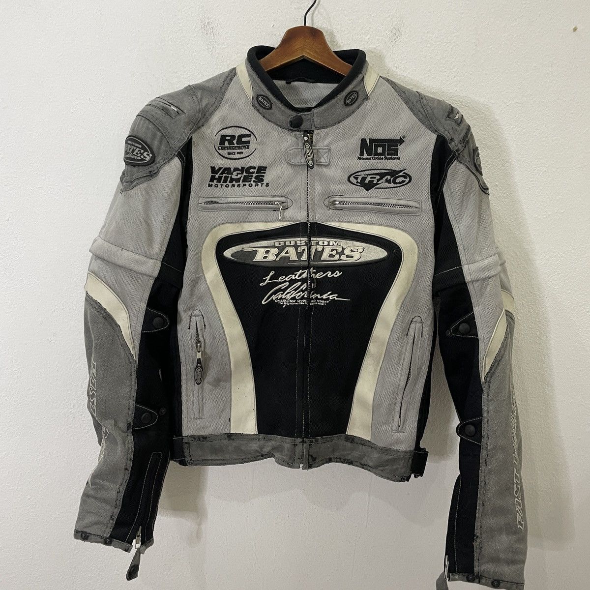 Vintage Custom Bates Leather Racing Jacket
