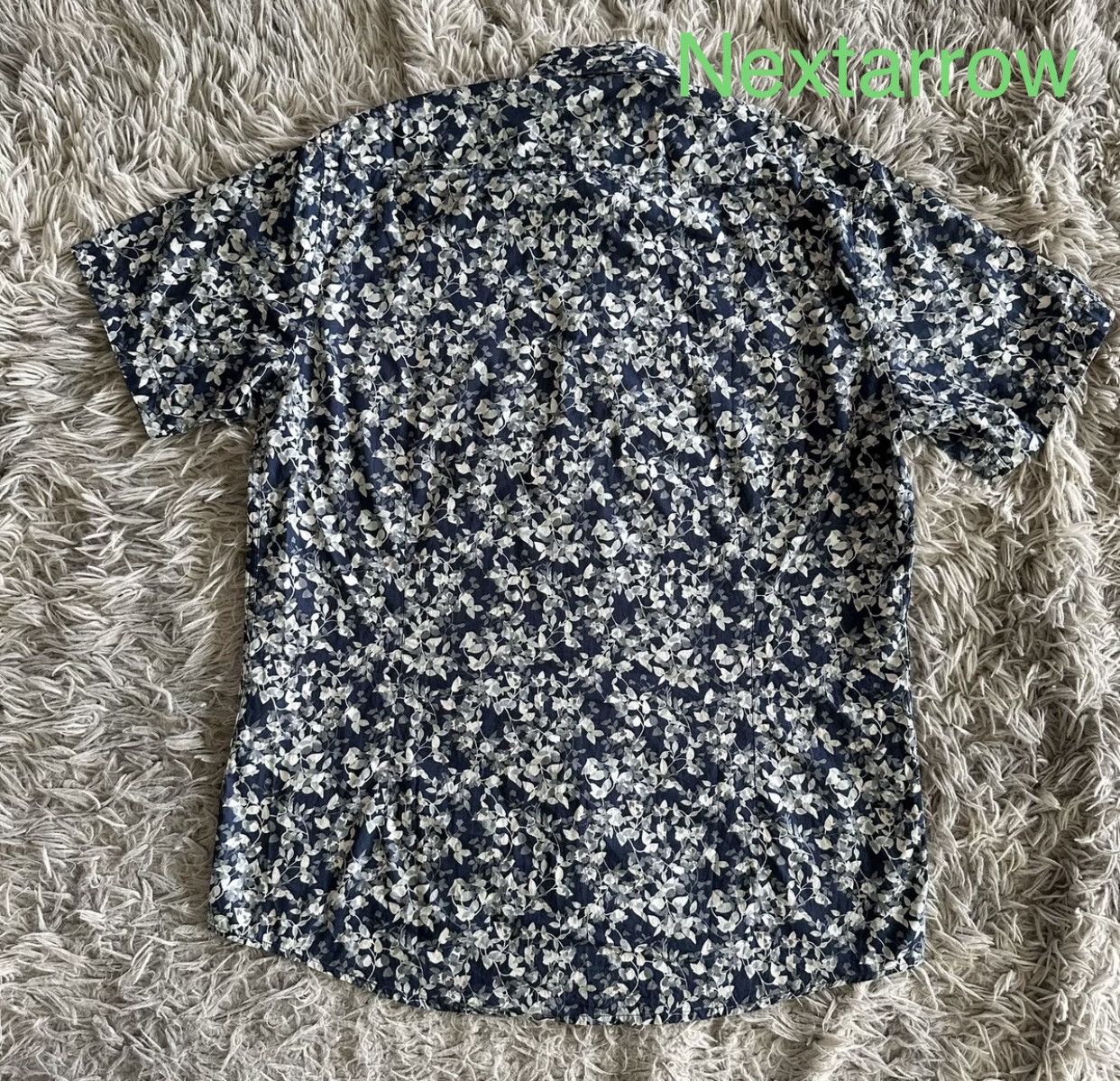 Saint Laurent Paris × Yves Saint Laurent Saint laurent slp 14ss blue floral short sleeve shirt Size US M / EU 48-50 / 2 - 8 Thumbnail