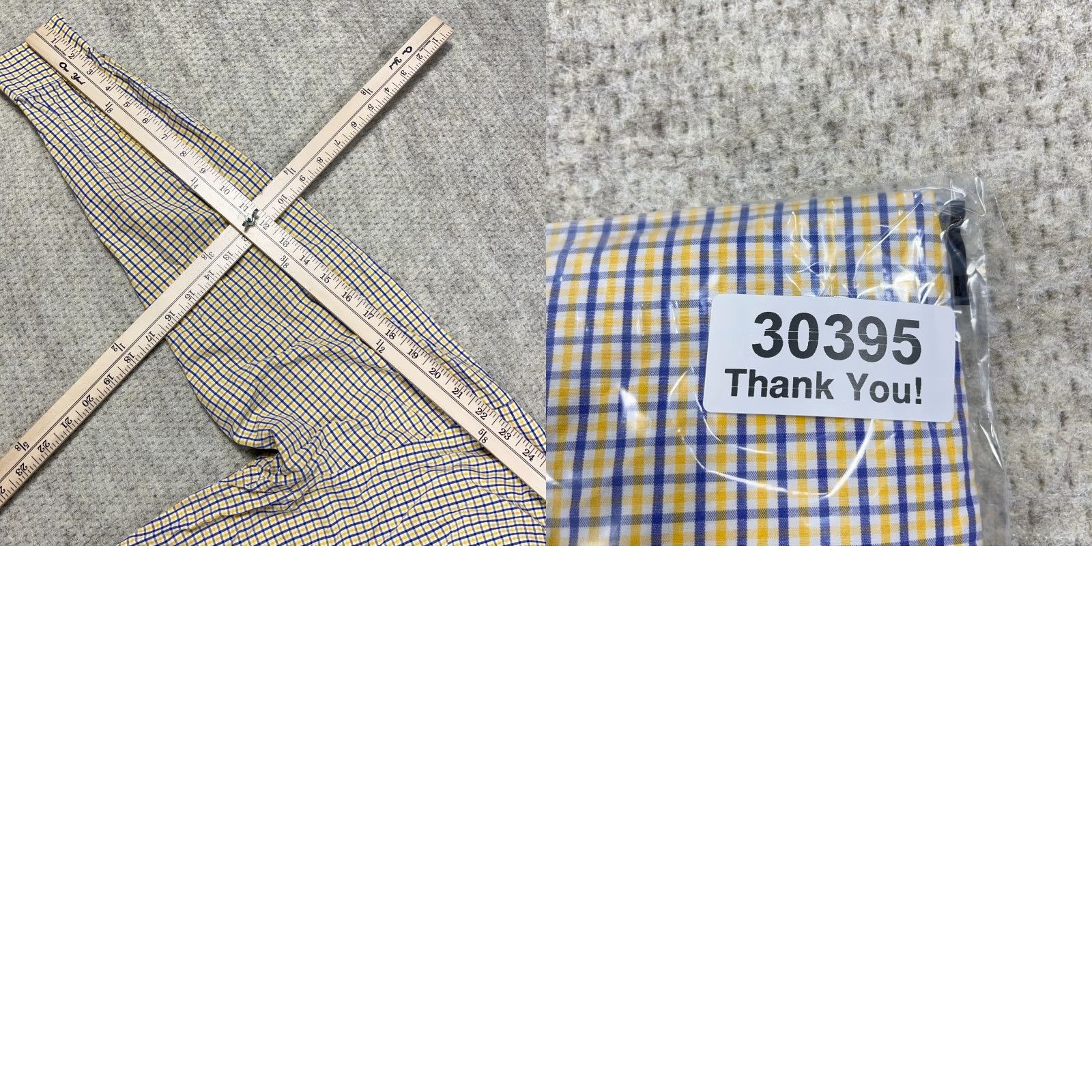 Ralph Lauren Ralph Lauren Shirt Men Medium Yellow Blue Button Up Blake Tattersall Plaid Dress Shirt Size 40R - 8 Thumbnail