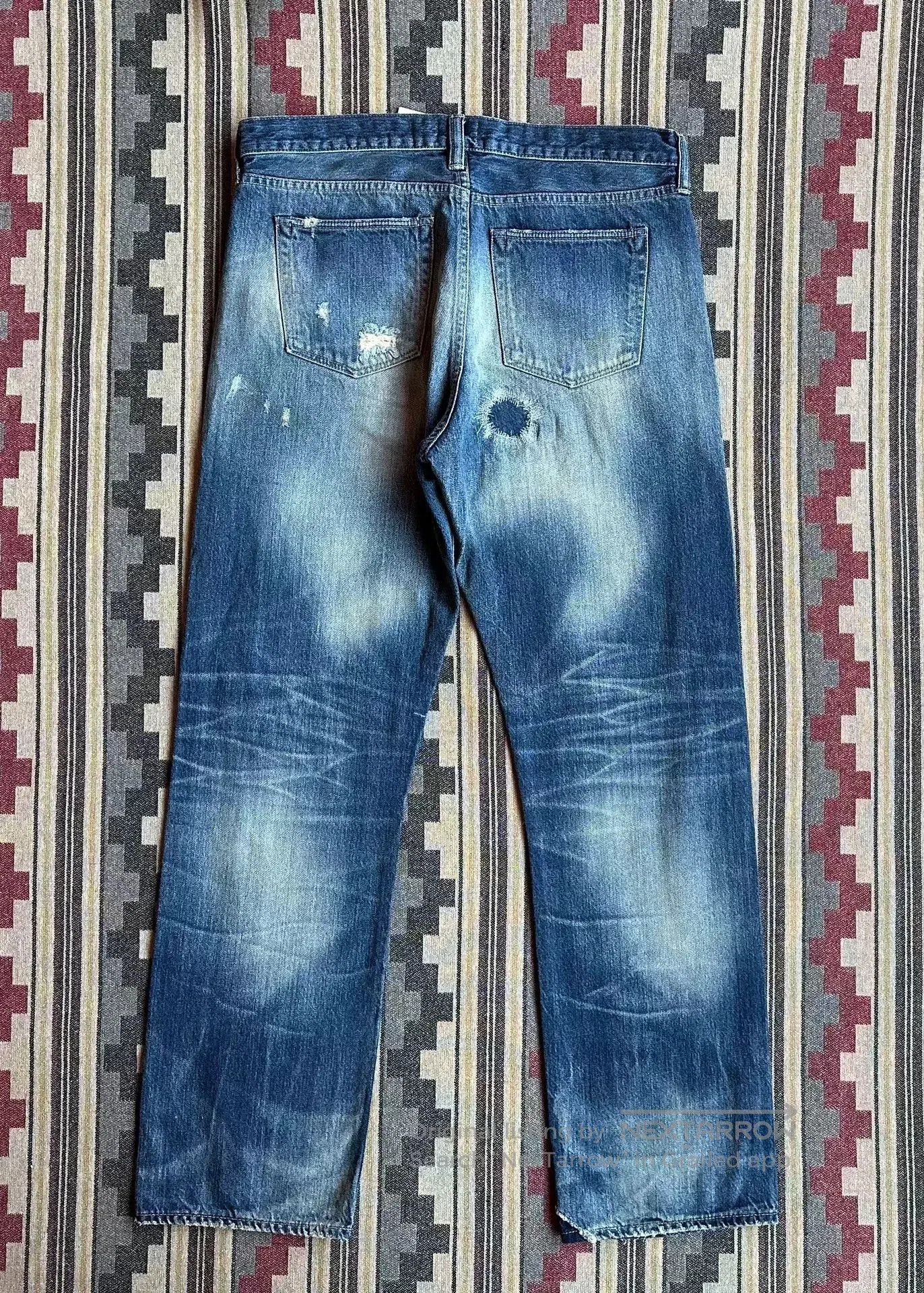 Simon Miller Simon Miller Heavy Wash Patchwork Denim Jeans. Size US 34 / EU 50 - 2 Thumbnail