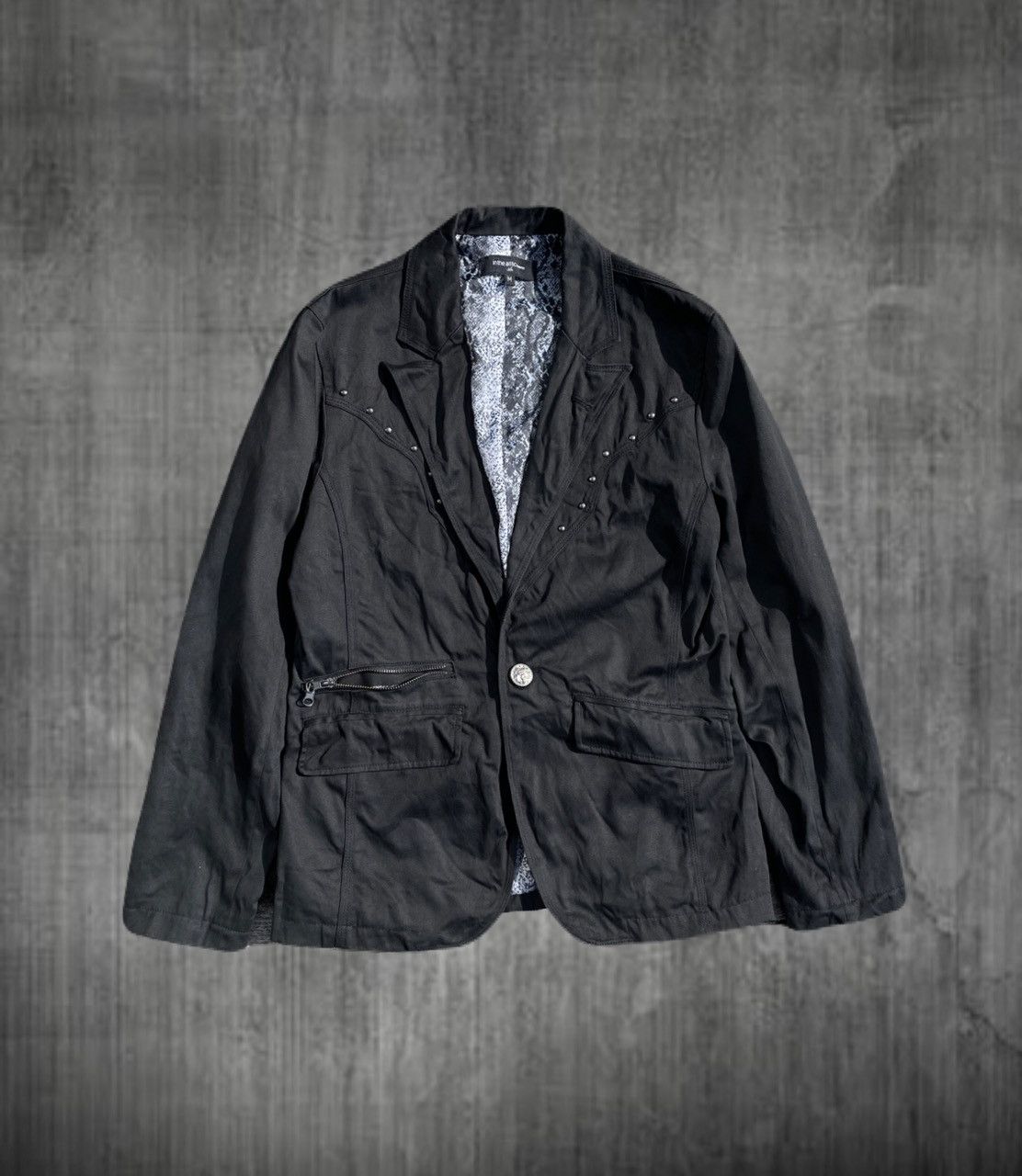If Six Was Nine 2000s In the attic homme Studded Python Jacket Japanese Vkei Size US S / EU 44-46 / 1 - 1 Thumbnail