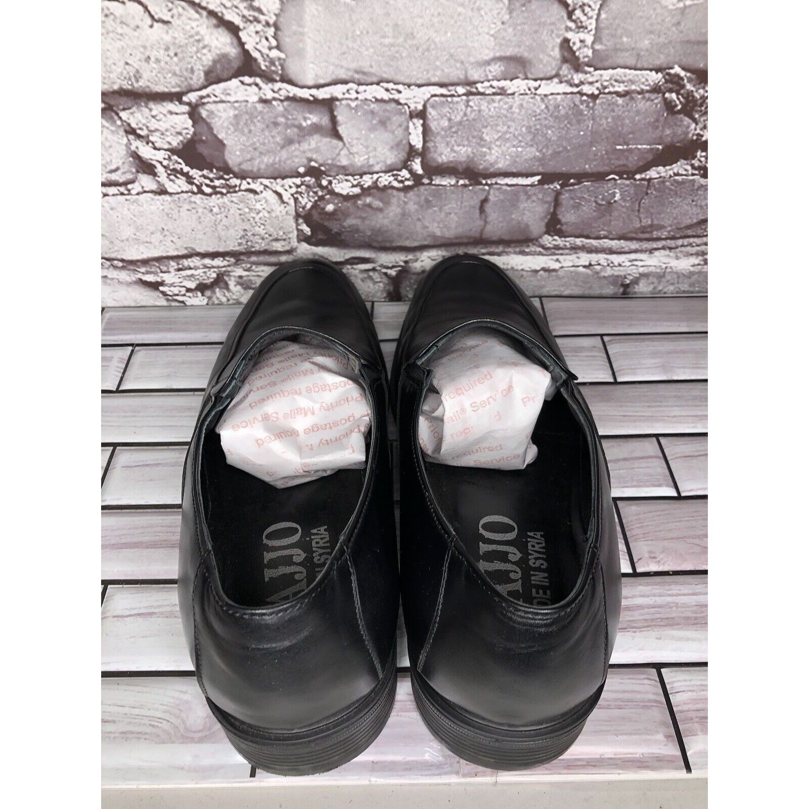 Other HAJJO Black Leather Slip On Casual Dress Loafers Work Shoes Size US 9 / EU 42 - 5 Thumbnail